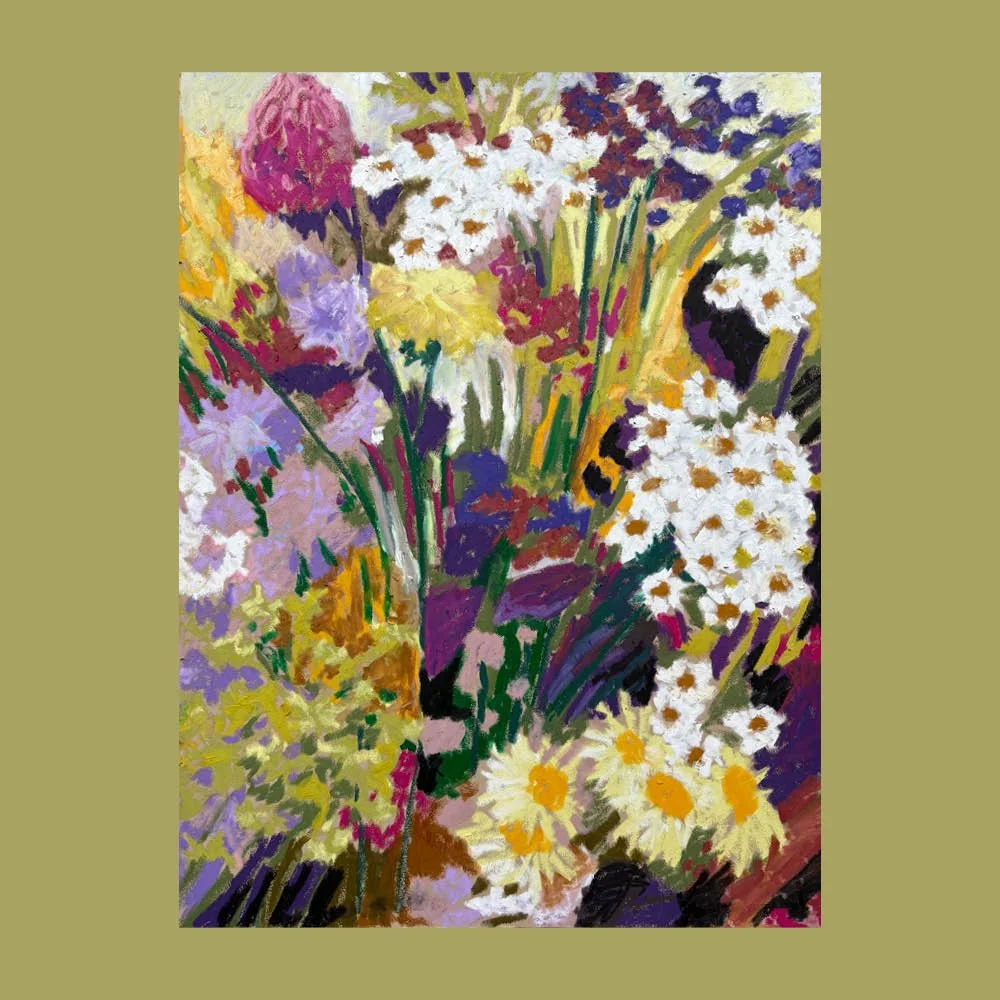 Allium, Dill and Sneezewort Oil Artwork (30x40cm)