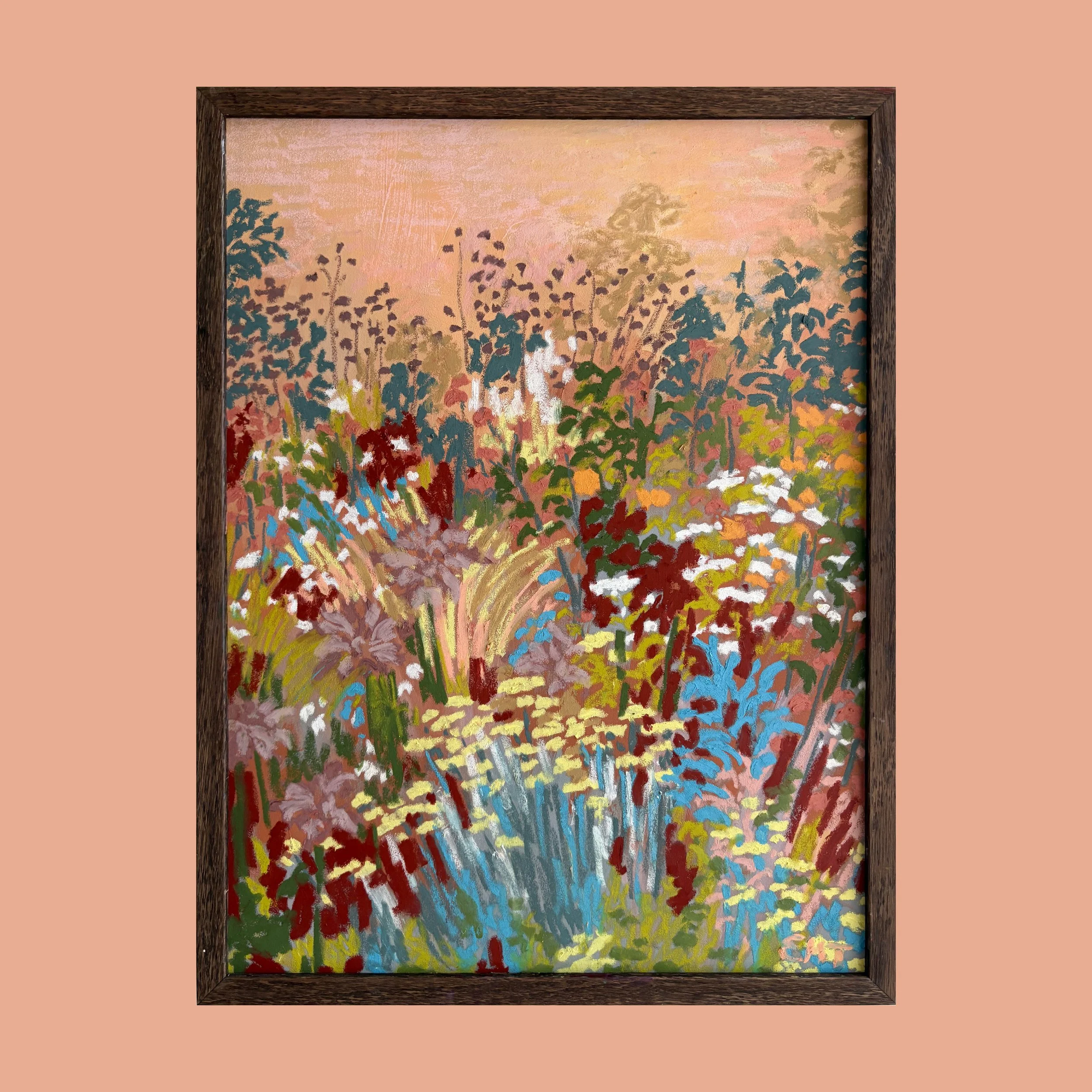 Flower Fields at Dusk (Piece I) (30x40cm unframed)