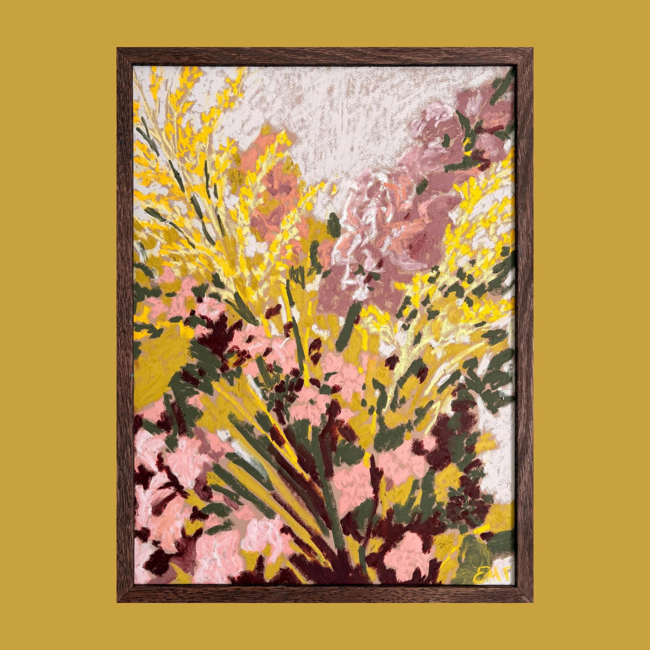 Alstroemeria + Solidago Oil Artwork (30x40cm)