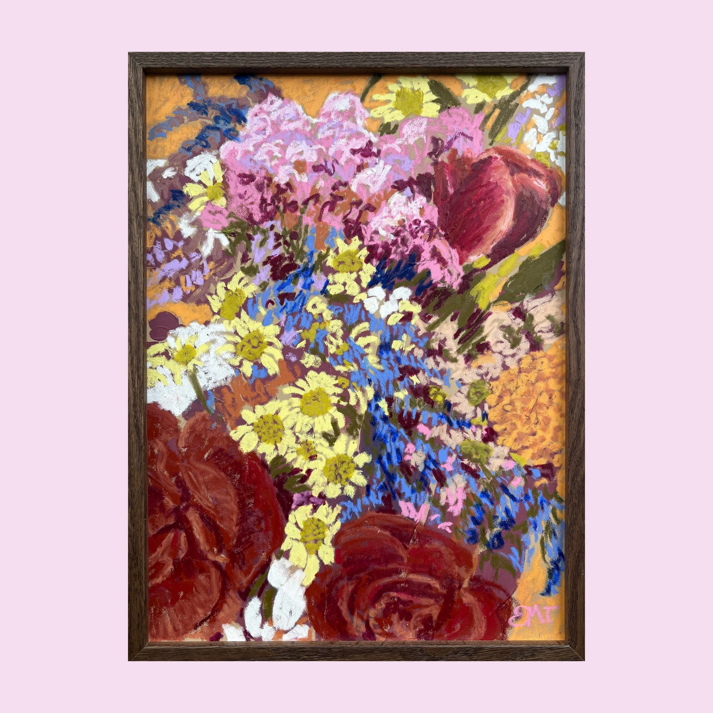 Statice and Carnations (30x40cm)