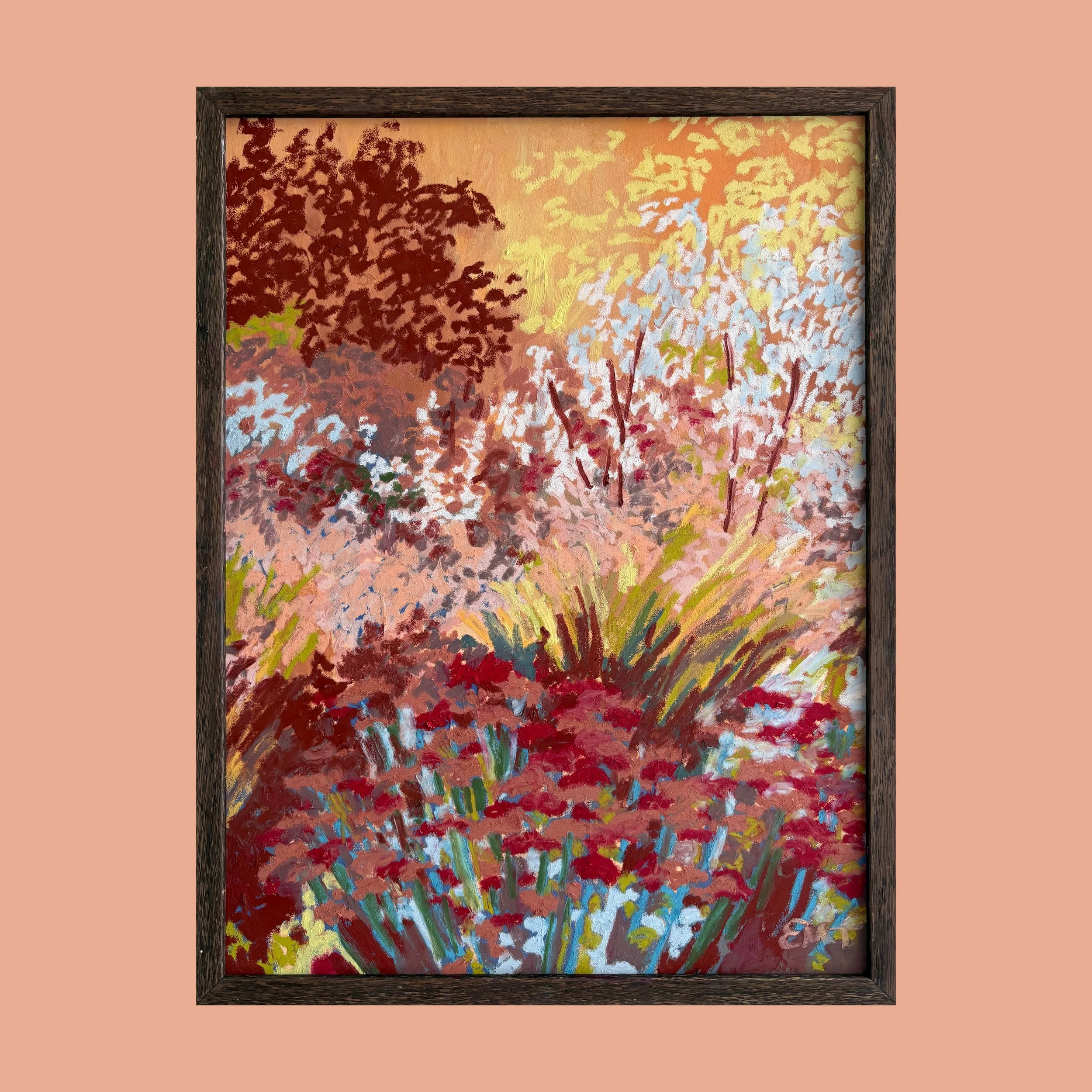 Flower Fields at Dusk (Piece IV) (30x40cm unframed)