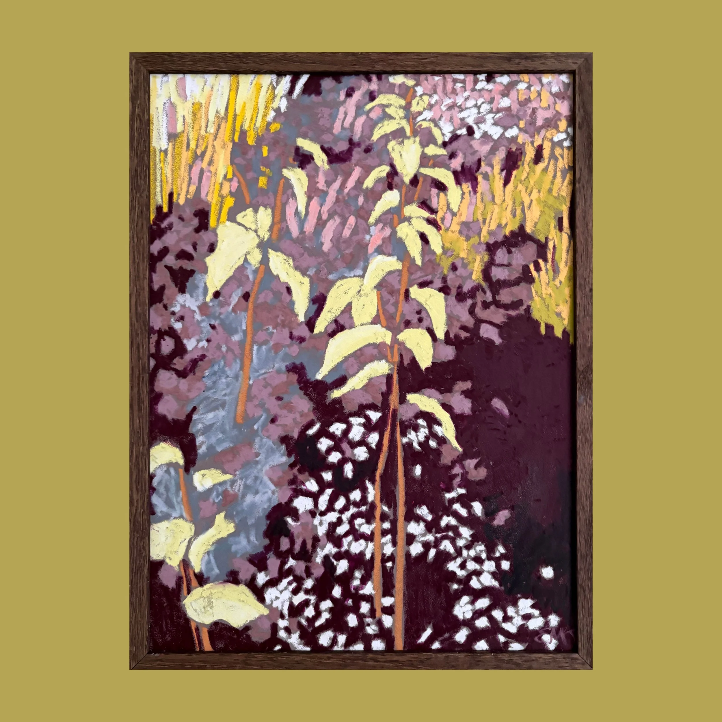 Amaranth, Aster + Daisy Oil Artwork (30x40cm)