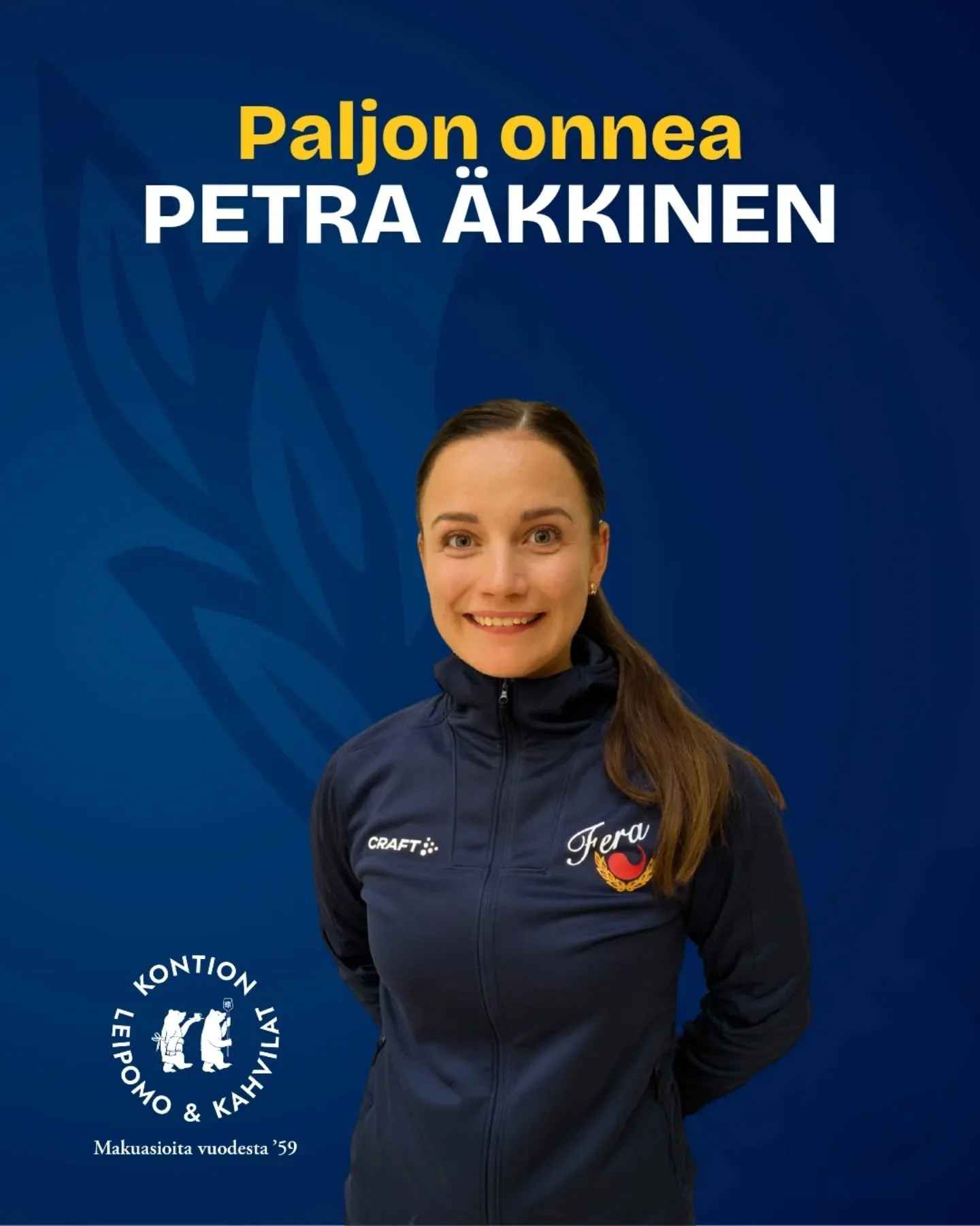 Petra &Auml;kkinen viett&auml;&auml; t&auml;n&auml;&auml;n 25-vuotissyntym&auml;p&auml;ivi&auml;&auml;n. Onnea Petra! 🎉

Merkkip&auml;iv&auml;t tarjoilee @kontionkahvilat