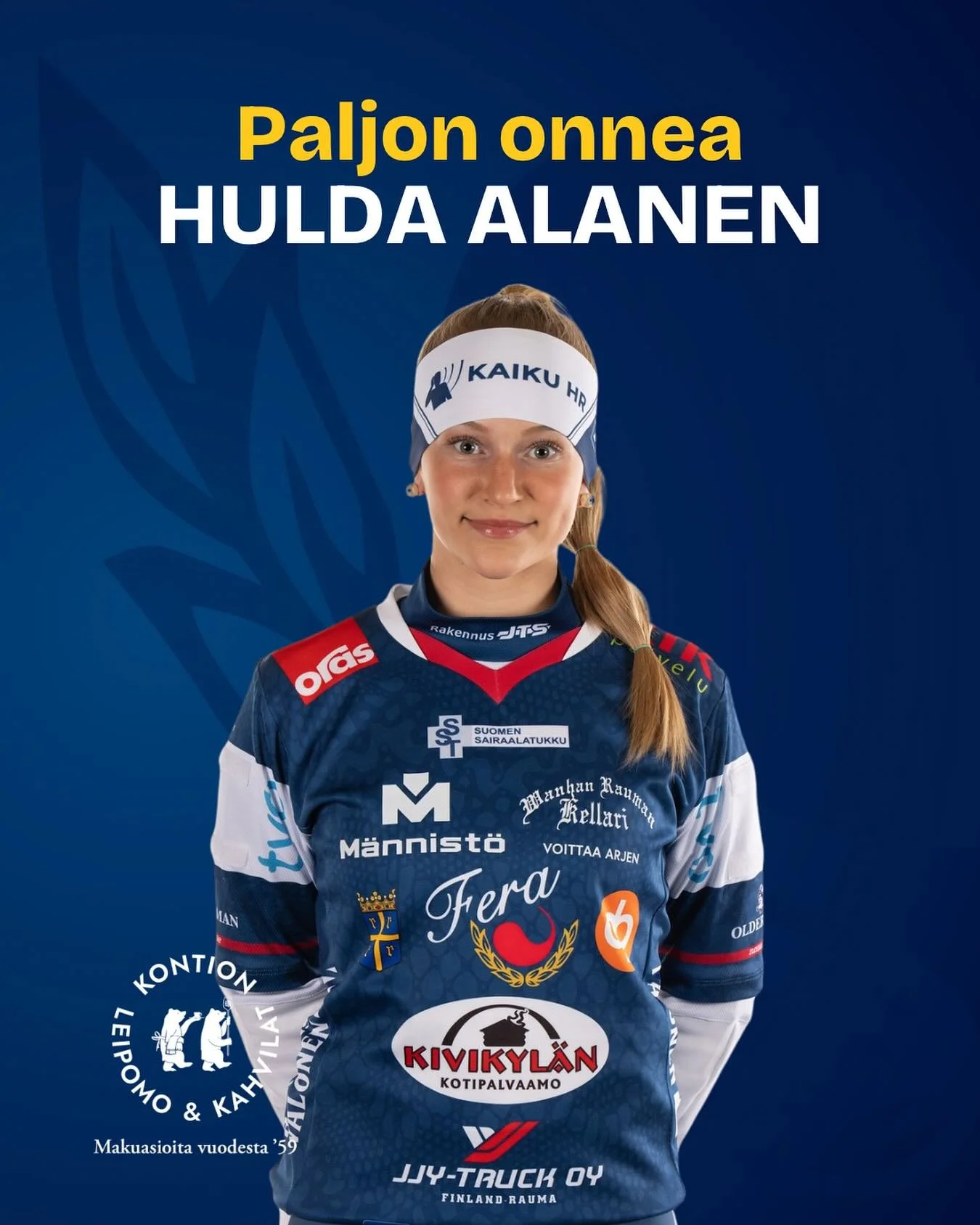 T&auml;n&auml;&auml;n 27.10. Hulda Alanen juhlii 21-vuotissyntym&auml;p&auml;iv&auml;&auml;. Paljon onnea Huli!💙

Merkkip&auml;iv&auml;t tarjoilee @kontionkahvilat ☕️