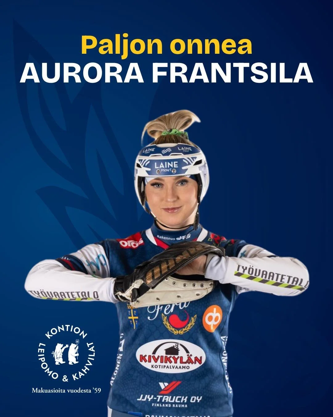 T&auml;n&auml;&auml;n 10.2. kapteenimme Aurora Frantsila juhlii syntym&auml;p&auml;ivi&auml;&auml;n ja t&auml;ytt&auml;&auml; 22 vuotta!💙

Paljon onnea Aukku!🎉

L&auml;het&auml; Aukulle syntt&auml;riterveiset kommentteihin💌

Merkkip&auml;iv&auml;t