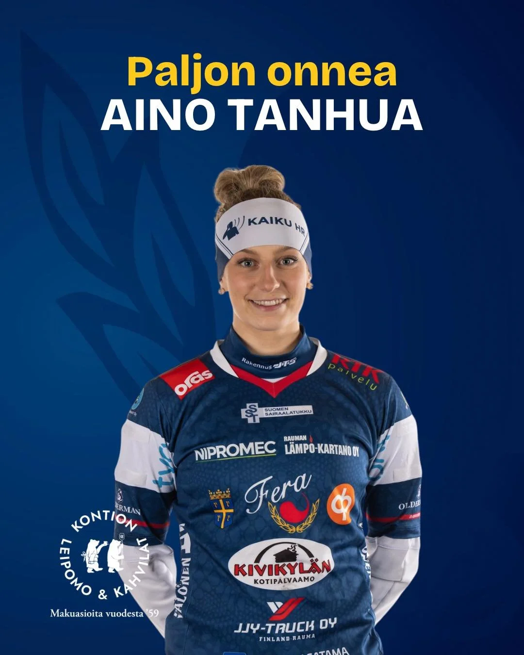 T&auml;n&auml;&auml;n 23.4. Aino Tanhua juhlii syntym&auml;p&auml;ivi&auml;&auml;n ja t&auml;ytt&auml;&auml; 24-vuotta!💙

Paljon onnea Aino!🎉

L&auml;het&auml; Ainolle syntt&auml;riterveiset kommentteihin💌

Merkkip&auml;iv&auml;t tarjoaa kontionka