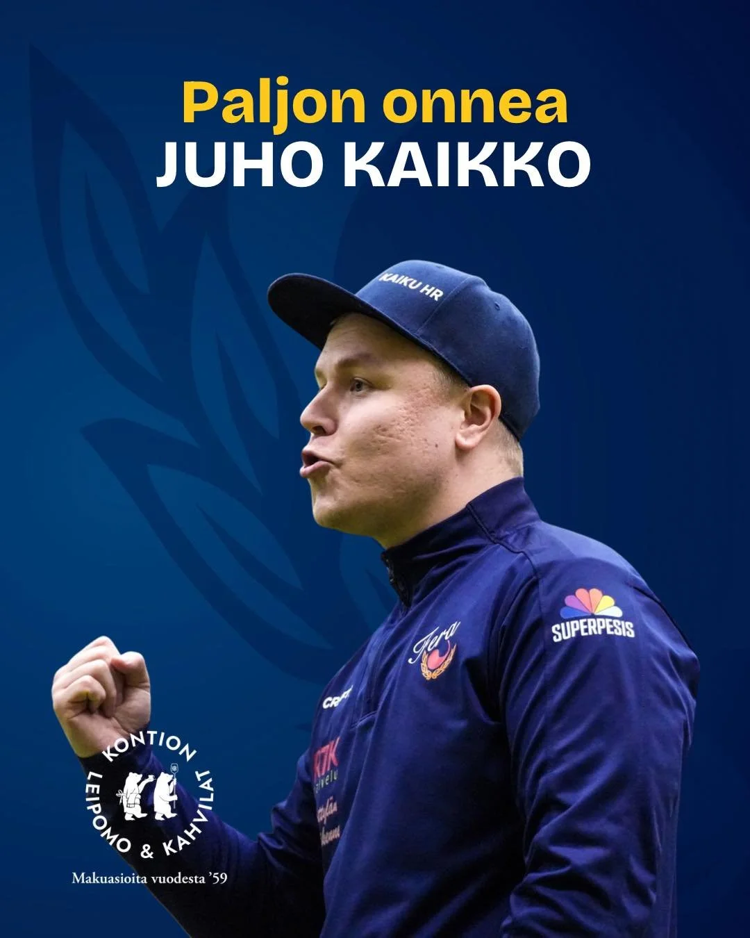 T&auml;n&auml;&auml;n 27.4. p&auml;&auml;valmentajamme Juho Kaikko juhlii syntym&auml;p&auml;ivi&auml;&auml;n ja t&auml;ytt&auml;&auml; 33-vuotta!💙

Paljon onnea Juspa!🎉

L&auml;het&auml; Juholle syntt&auml;riterveiset kommentteihin💌

Merkkip&auml