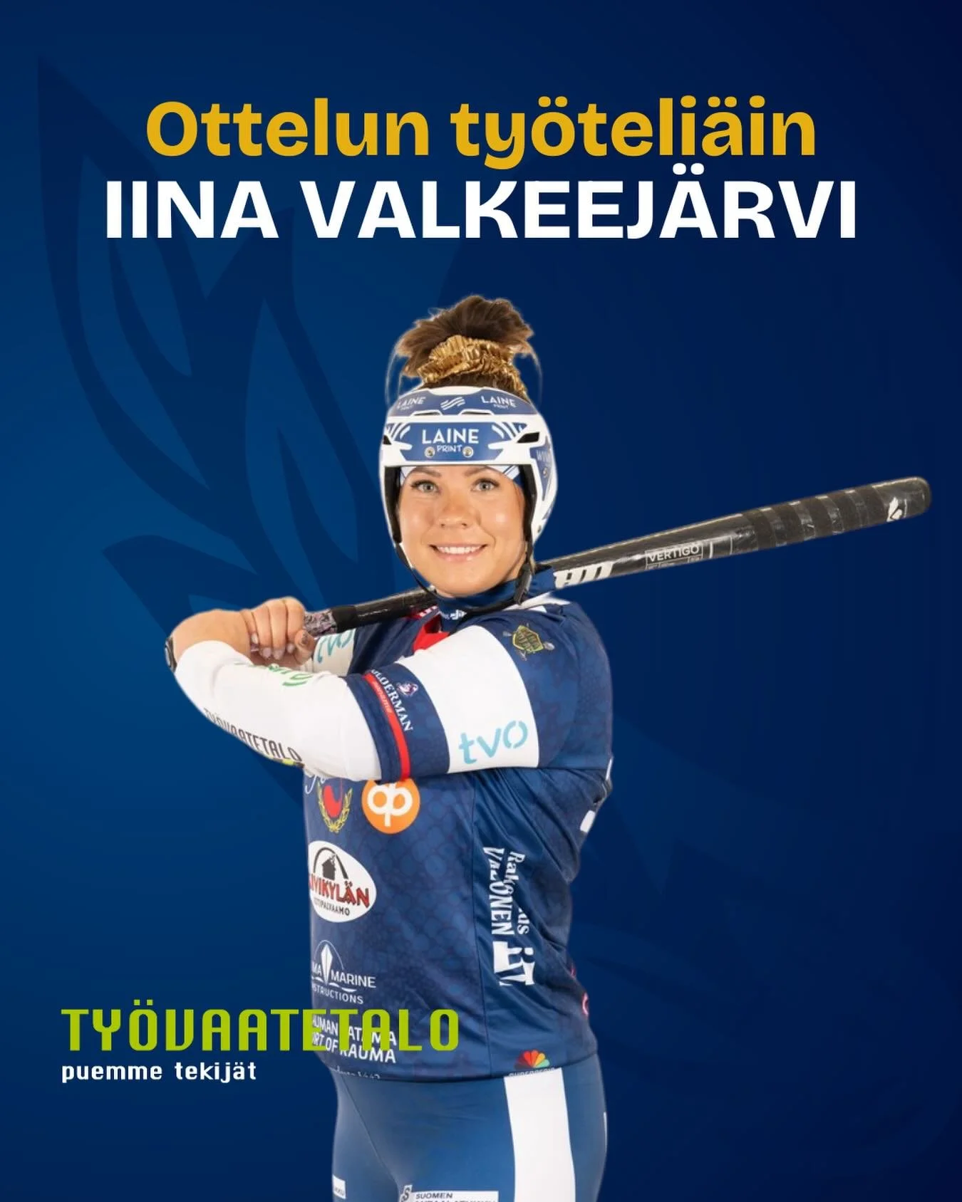 🛠️Ty&ouml;vaatetalo @tyovaatetalo palkitsee jokaisessa kotiottelussa Feran ty&ouml;teli&auml;imm&auml;n pelaajan🛠️

Ottelun ty&ouml;teli&auml;imp&auml;n&auml; pelaajana palkitaan Feran ottelun ainoan juoksun ly&ouml;nyt Iina Valkeej&auml;rvi! 

#fe