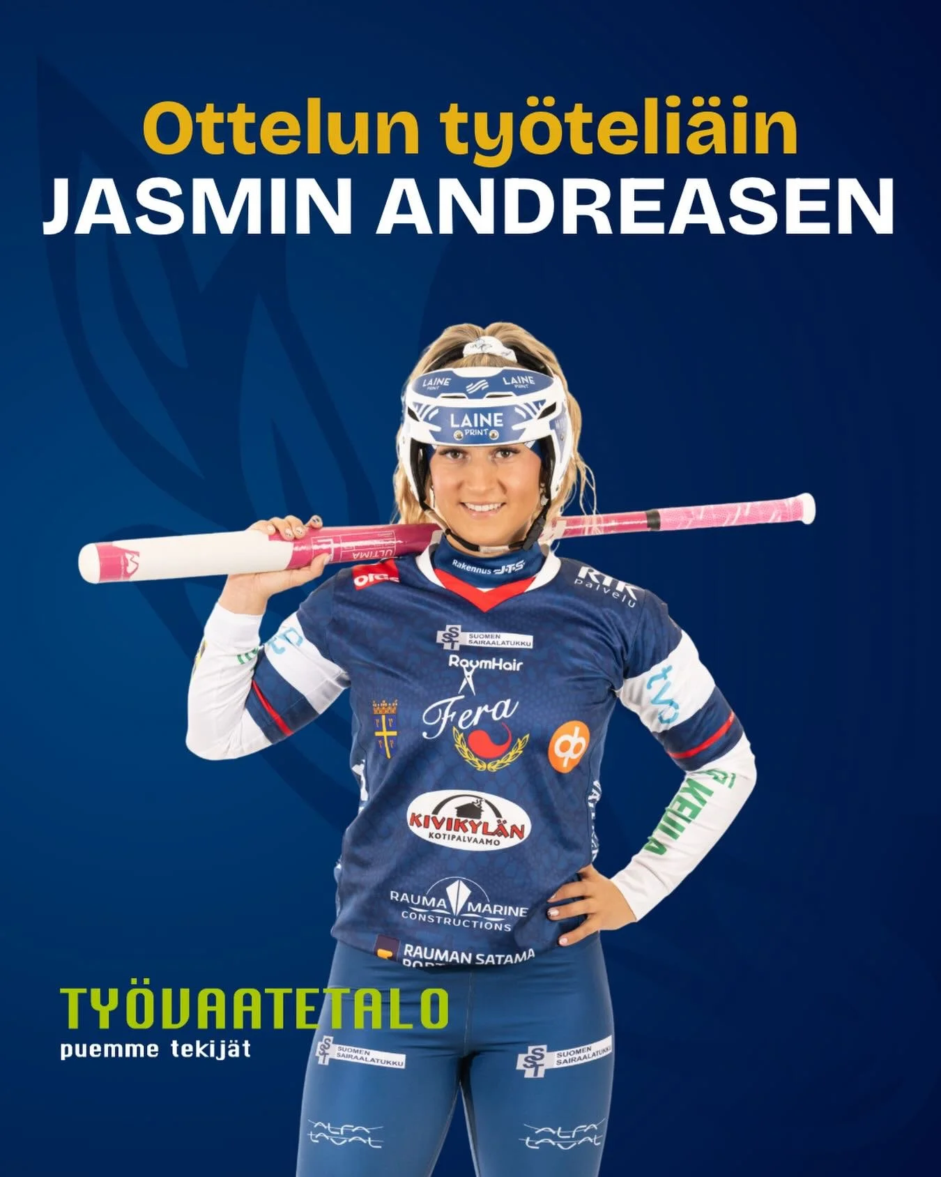 🛠️Ty&ouml;vaatetalo @tyovaatetalo palkitsee jokaisessa kotiottelussa Feran ty&ouml;teli&auml;imm&auml;n pelaajan🛠️

Ottelun ty&ouml;teli&auml;imp&auml;n&auml; pelaajana palkitaan hyv&auml;&auml; vaihtopeli&auml; ly&ouml;nyt Jasmin Andreasen! 

#fer