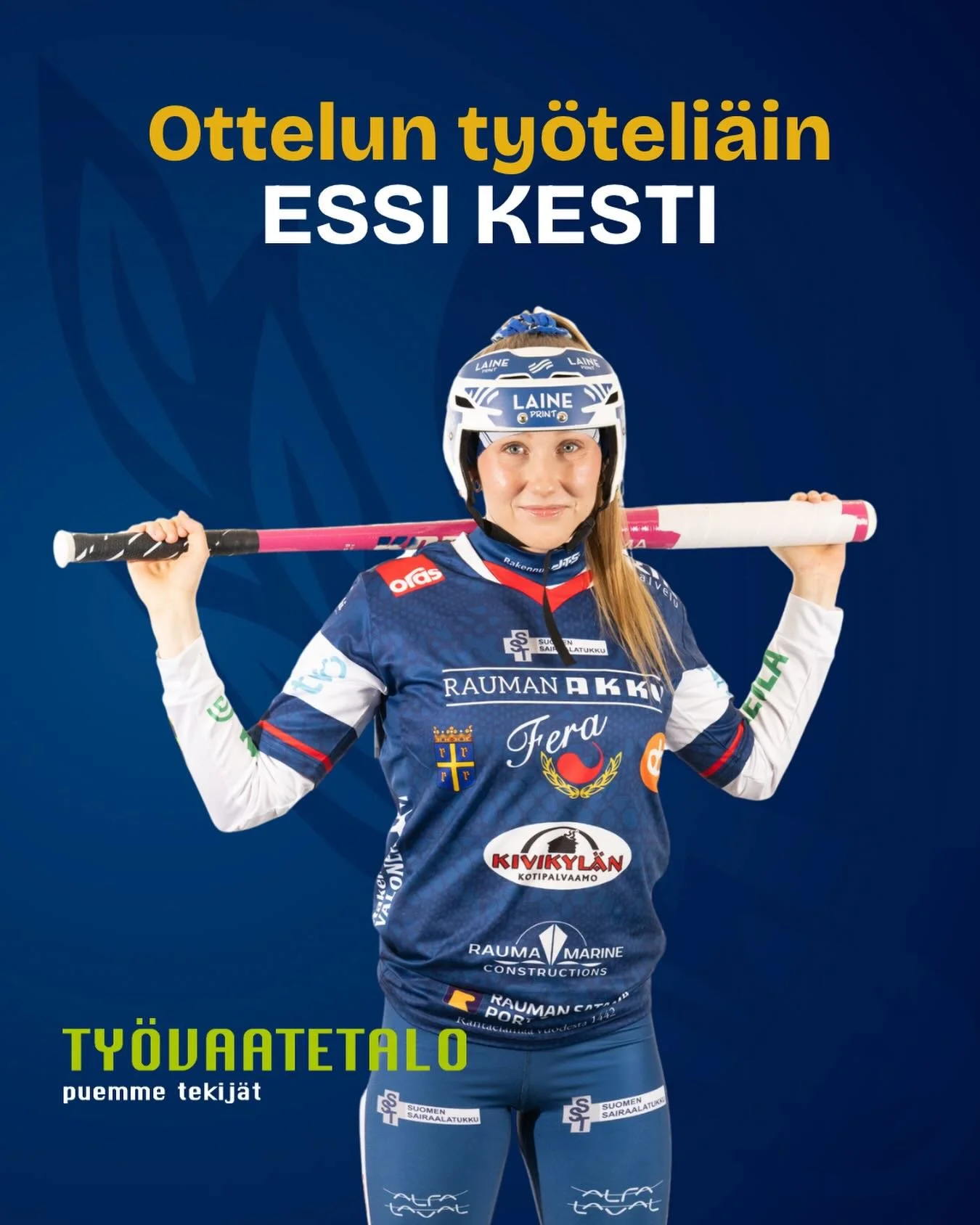 🛠️Ty&ouml;vaatetalo @tyovaatetalo palkitsee jokaisessa kotiottelussa Feran ty&ouml;teli&auml;imm&auml;n pelaajan🛠️

Ottelun ty&ouml;teli&auml;imp&auml;n&auml; pelaajana palkitaan kaksi juoksua tuonut ja kertaalleen koko kent&auml;n l&auml;pi juossu