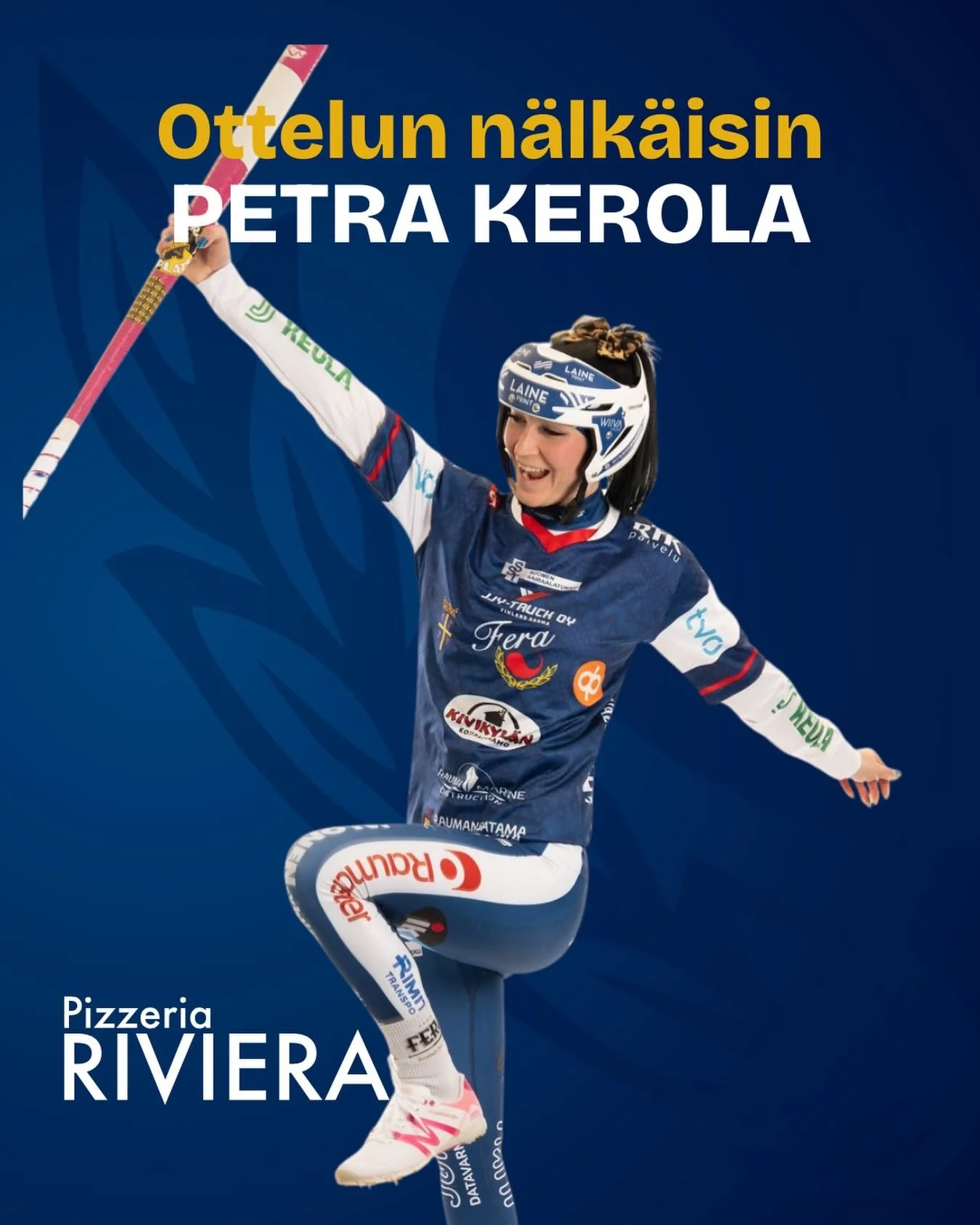 🌟Pizzeria Riviera @pizzeriariviera palkitsee jokaisessa kotiottelussa Feran n&auml;lk&auml;isimm&auml;n pelaajan🌟

N&auml;lk&auml;isimp&auml;n&auml; pelaajana t&auml;n&auml;&auml;n palkitaan juoksuja tuonut ja ly&ouml;nyt Petra Kerola!

#fera #fera