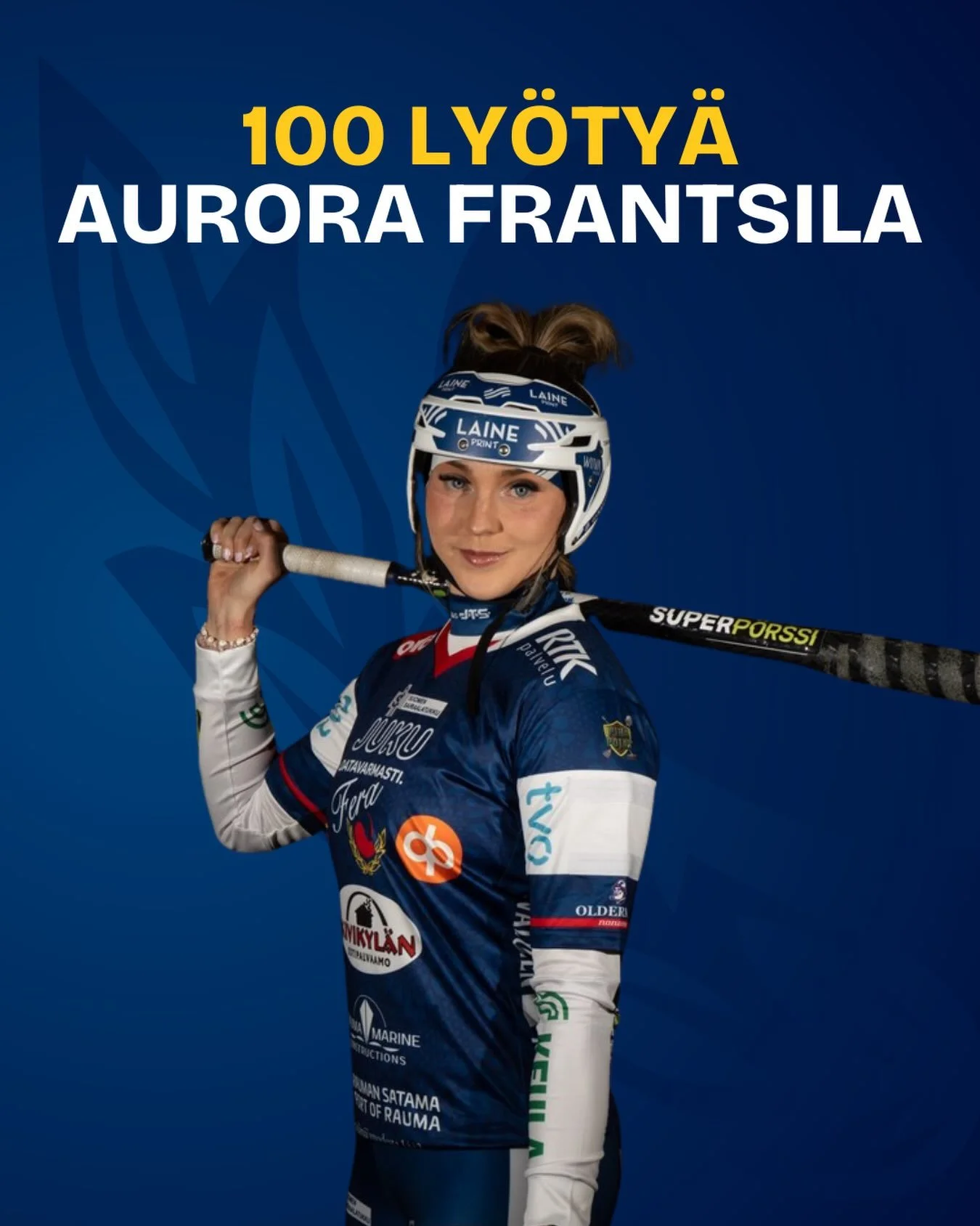T&auml;m&auml;n illan ottelussa Aurora Frantsila l&ouml;i 100. ly&ouml;dyn juoksunsa!🔥

Onnea Aukku t&auml;m&auml;n merkkipaalun saavuttamisesta!💙

🤝Auroran matkassa mukana: Rauman Juku @raumanjuku 

#fera #ferarauma #ferapesis #superpesis