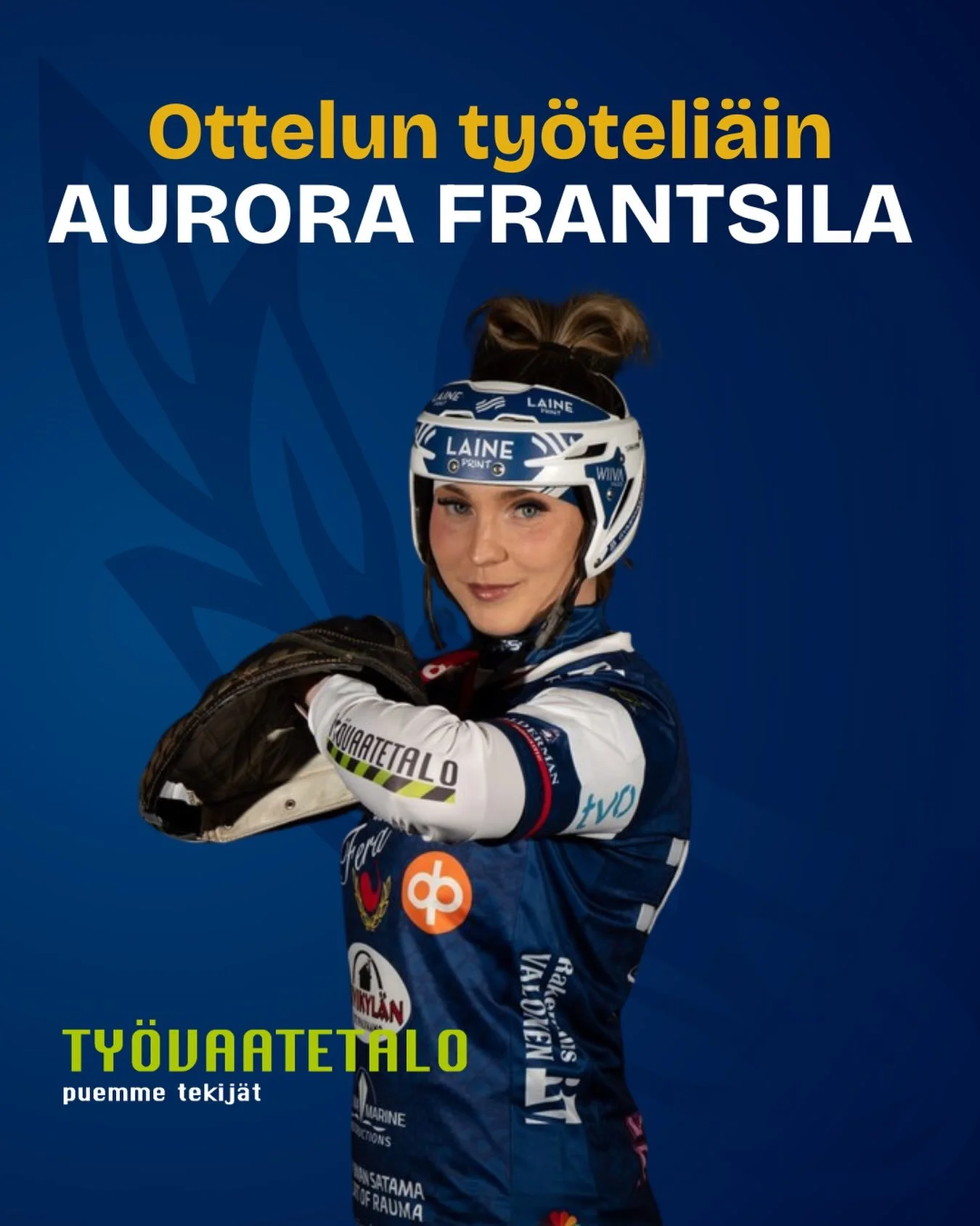 🛠️Ty&ouml;vaatetalo @tyovaatetalo palkitsee jokaisessa kotiottelussa Feran ty&ouml;teli&auml;imm&auml;n pelaajan🛠️

Ottelun ty&ouml;teli&auml;imp&auml;n&auml; pelaajana palkitaan Aurora Frantsila! 

#fera #ferapesis #ferarauma #superpesis