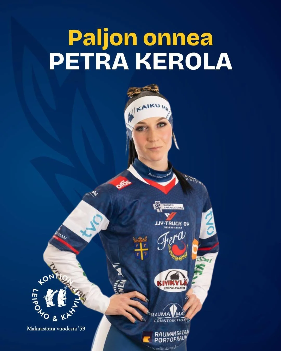 T&auml;n&auml;&auml;n 3.8. Petra Kerola juhlii syntym&auml;p&auml;ivi&auml;&auml;n ja t&auml;ytt&auml;&auml; 26-vuotta!💙

Paljon onnea Petra!🎉

L&auml;het&auml; Pepelle syntt&auml;riterveiset kommentteihin💌

🤝Petran matkaa tukemassa: JJY-Truck 

