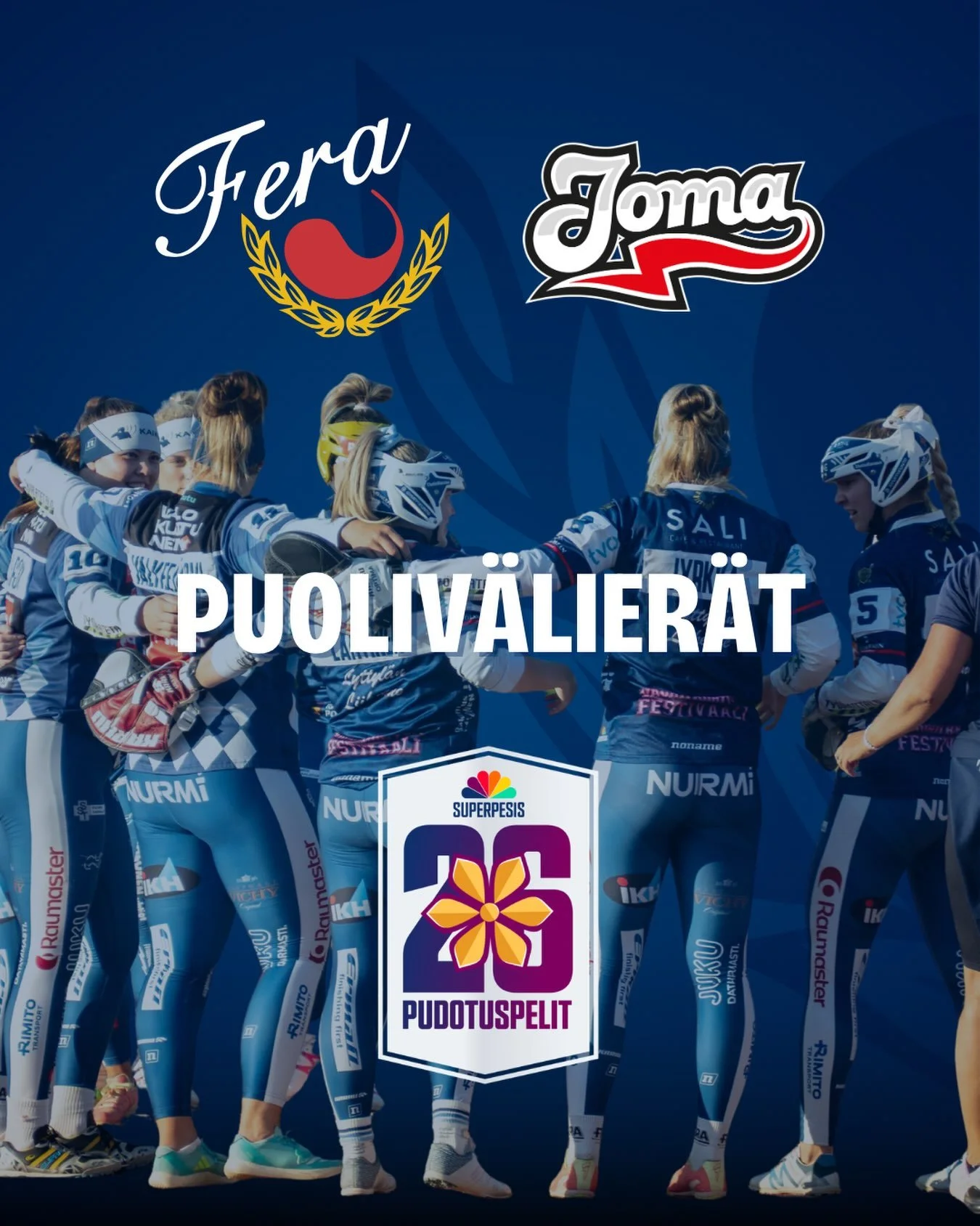 PUDOTUSPELIT KUTSUU!🔥

Fera etenee suoraan puoliv&auml;lieriin ja saa vastaansa Joensuun Mailan!👊🏻

Fera tuli runkosarjan 6. sijalle ja sai ker&auml;tty&auml; yhteens&auml;  41 pistett&auml;. Tavoite loppukes&auml;lle on selke&auml;!

Ps. Pudotusp
