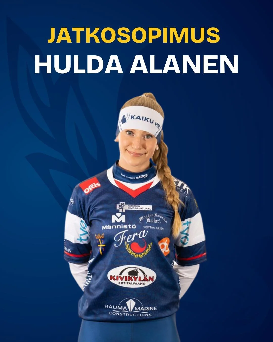 𝑯𝒖𝒍𝒅𝒂 𝑨𝒍𝒂𝒔𝒆𝒍𝒍𝒆 𝒋𝒂𝒕𝒌𝒐𝒔𝒐𝒑𝒊𝒎𝒖𝒔!

Fera on solminut oman kasvattinsa Hulda Alasen kanssa jatkosopimuksen my&ouml;s tulevalle kaudelle 2027! 🔥

Ensi kausi on Alaselle jo kuudes Feran Superissa💙

Hulin pelaamista on n&auml;ht&auml