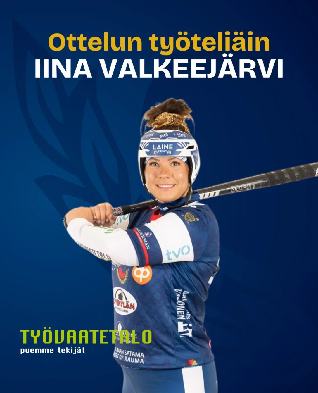 🛠️Ty&ouml;vaatetalo @tyovaatetalo palkitsee jokaisessa kotiottelussa Feran ty&ouml;teli&auml;imm&auml;n pelaajan🛠️

Ottelun ty&ouml;teli&auml;imp&auml;n&auml; pelaajana palkitaan Iina Valkeej&auml;rvi! 

#fera #ferapesis #ferarauma #superpesis
