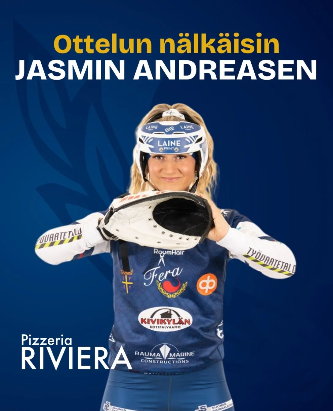 🌟Pizzeria Riviera @pizzeriariviera palkitsee jokaisessa kotiottelussa Feran n&auml;lk&auml;isimm&auml;n pelaajan🌟

N&auml;lk&auml;isimp&auml;n&auml; pelaajana t&auml;n&auml;&auml;n palkitaan Jasmin Andreasen!

#fera #ferapesis #ferarauma #superpesi