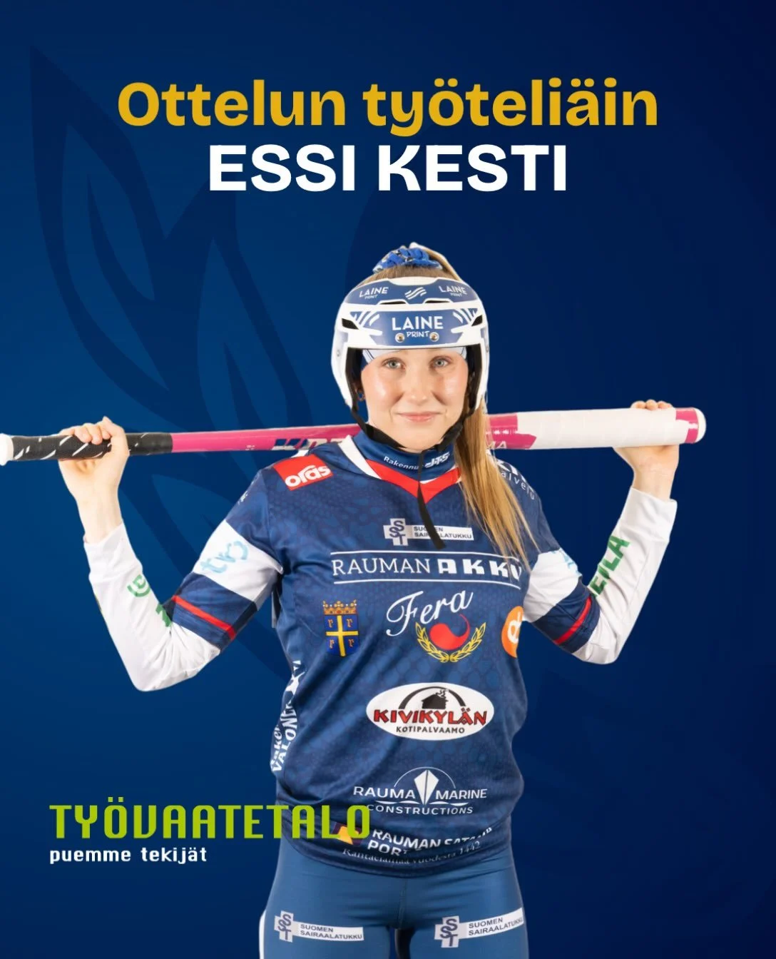 🛠️Ty&ouml;vaatetalo @tyovaatetalo palkitsee jokaisessa kotiottelussa Feran ty&ouml;teli&auml;imm&auml;n pelaajan🛠️

Ottelun ty&ouml;teli&auml;imp&auml;n&auml; pelaajana palkitaan Essi Kesti! 

#fera #ferapesis #ferarauma #superpesis