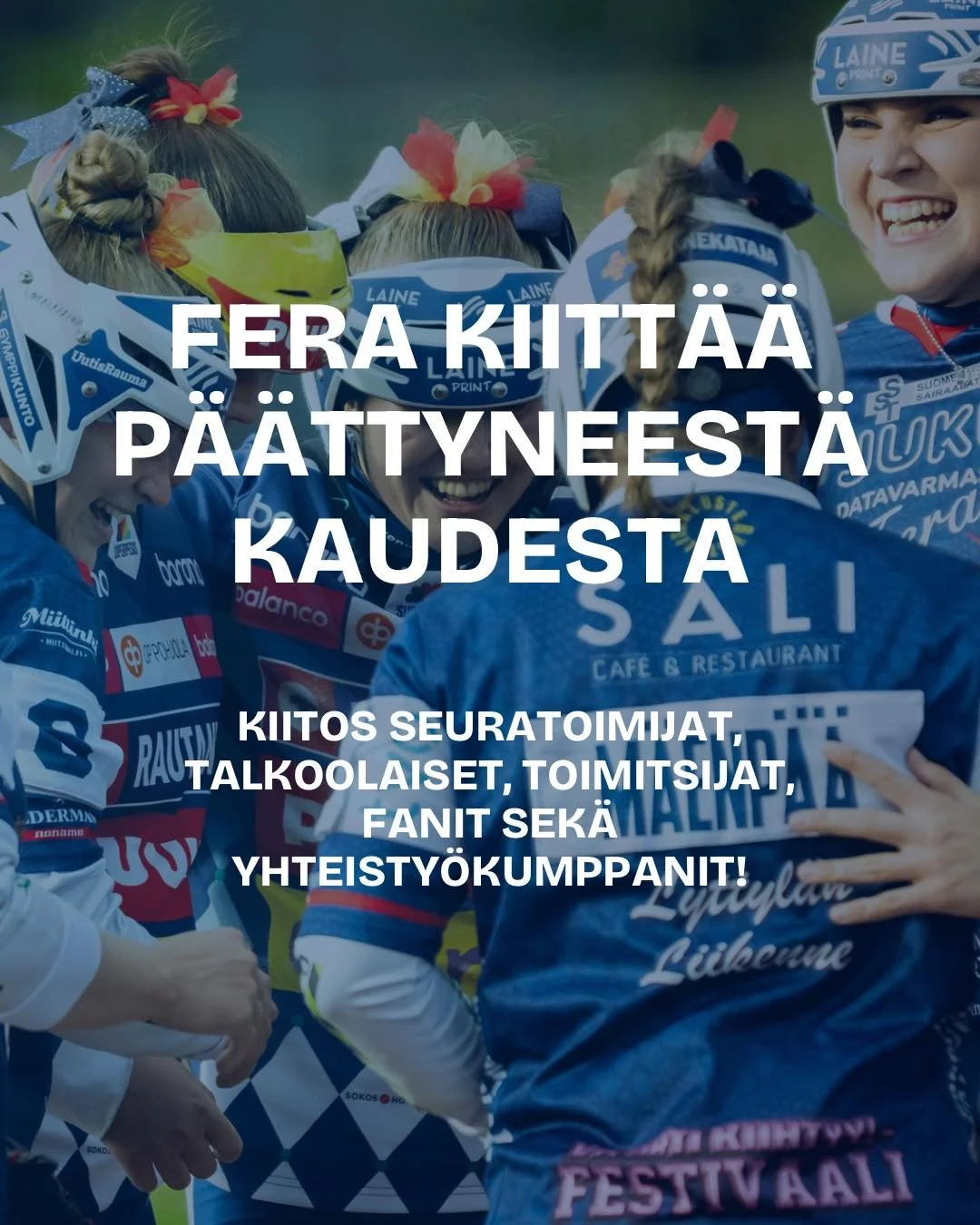 Pitk&auml; puoliv&auml;lier&auml;sarja on tullut p&auml;&auml;t&ouml;kseen ja niin on my&ouml;s meid&auml;n kausi. Tavoitteet oli korkealla, mutta taistelu ei riitt&auml;nyt vaan mitalit j&auml;iv&auml;t tulevien kausien haaveisiin. Unelmat j&auml;&a