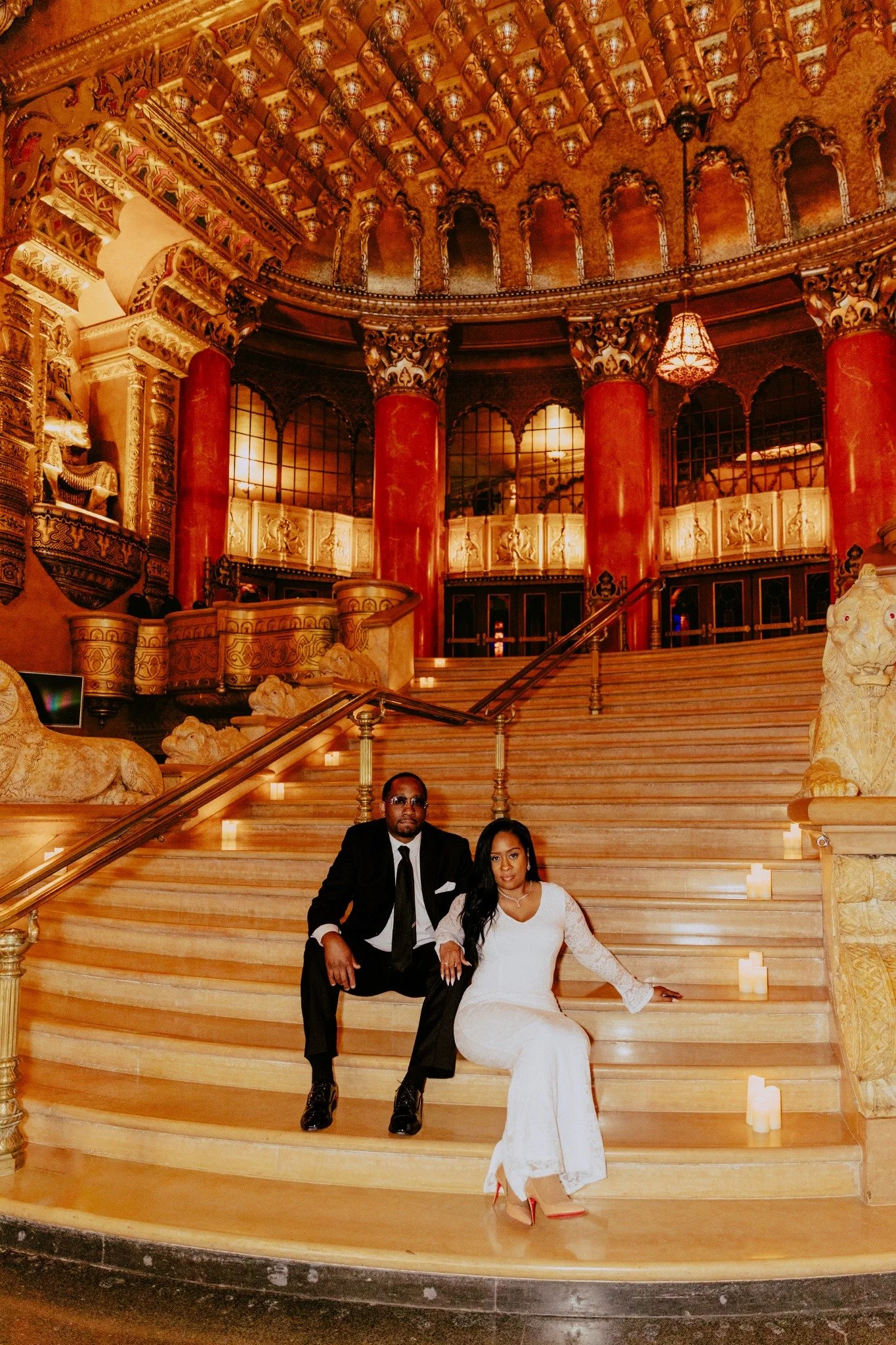 Fox Theatre Detroit Engagement Photos