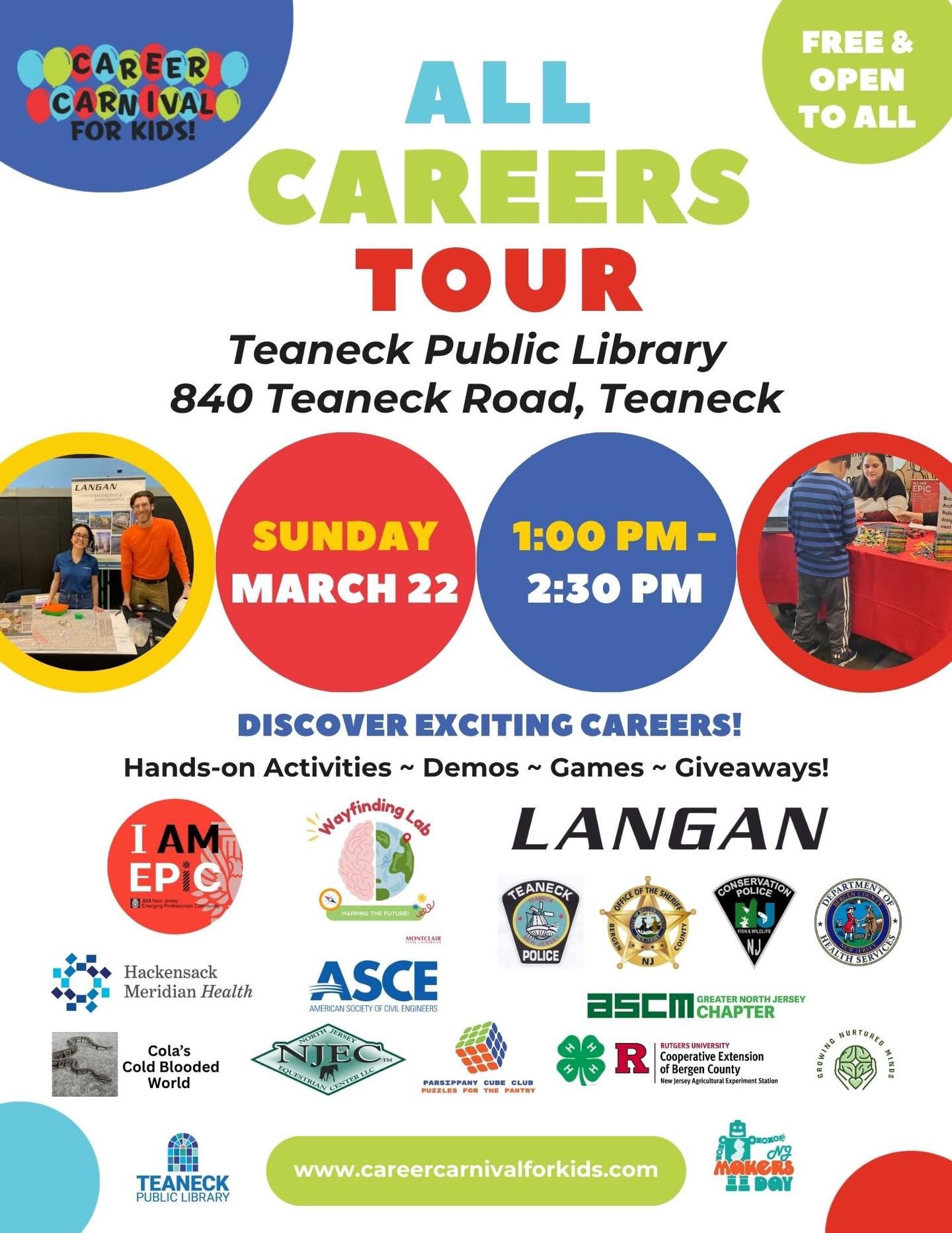 🎉 Join Us at the Career Carnival for Kids! 🎉

Growing Nurtured Minds will be at the All Careers Tour at the Teaneck Public Library, and we&rsquo;d love to see you there! 💚

📅 Sunday, March 22
🕐 1:00 PM &ndash; 2:30 PM
📍 Teaneck Public Library

