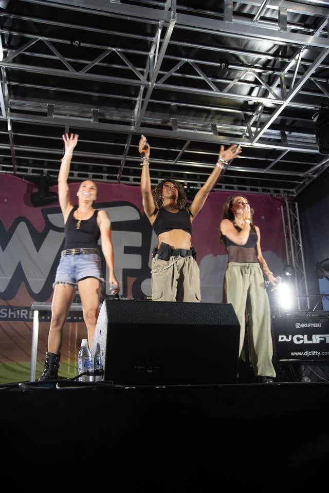 Dancers on stage at WTF, previous years