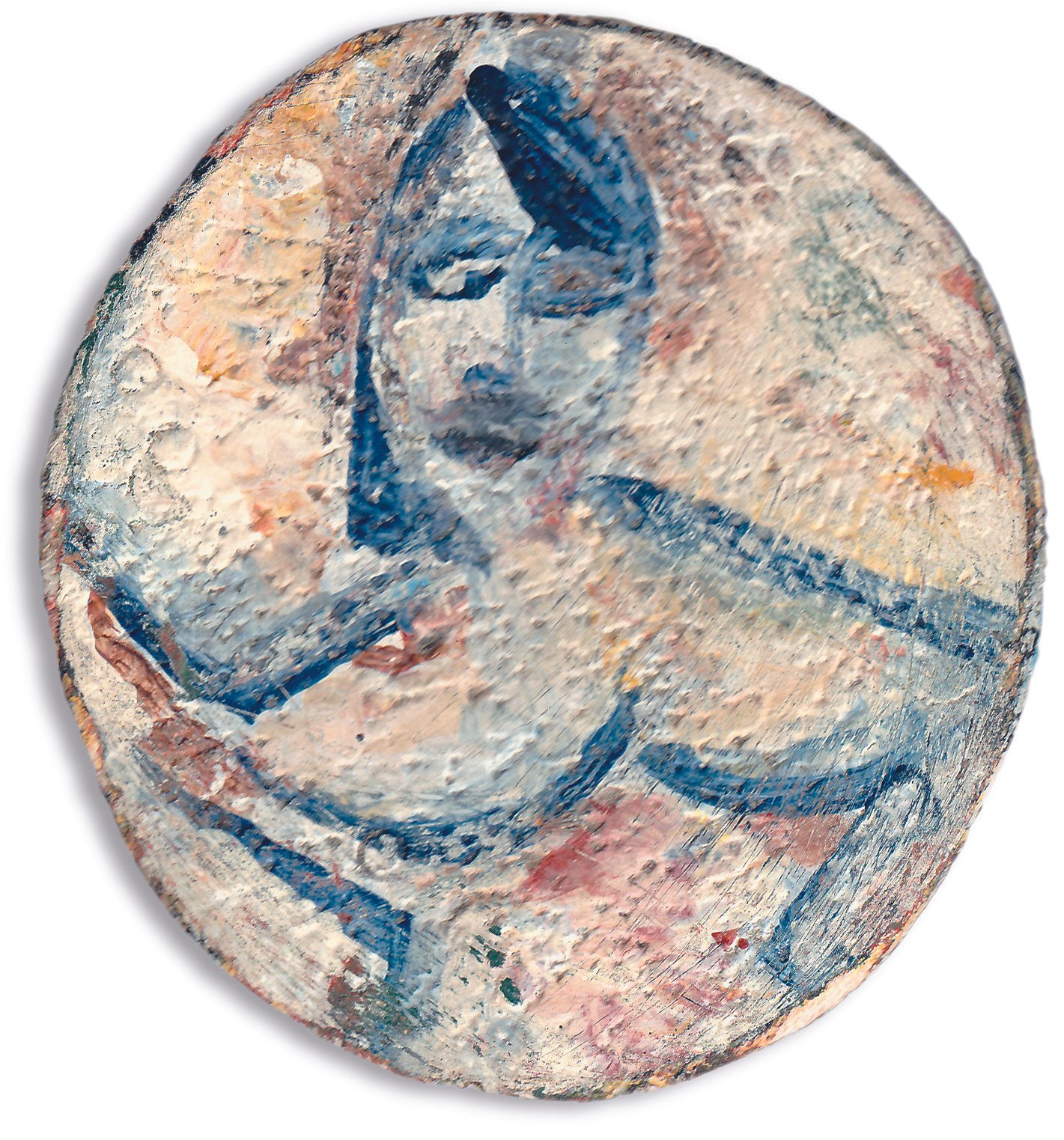 Mixed media on wood