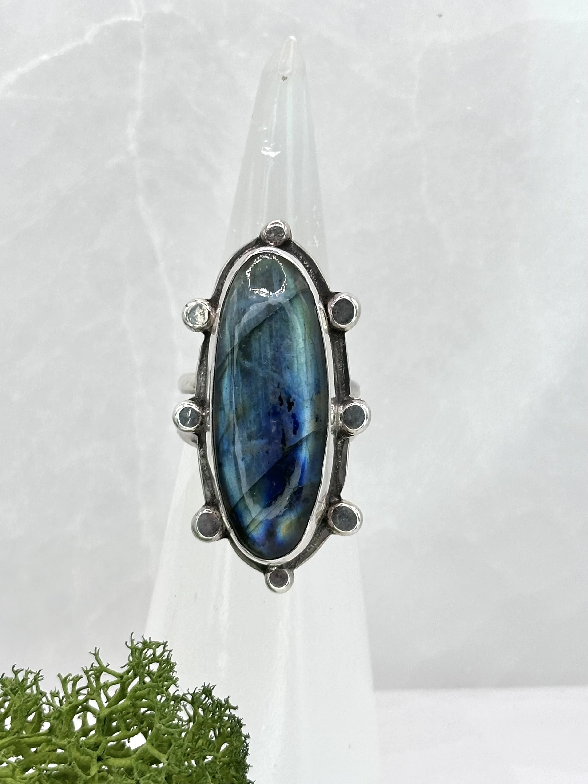 Labradorite Statement Ring