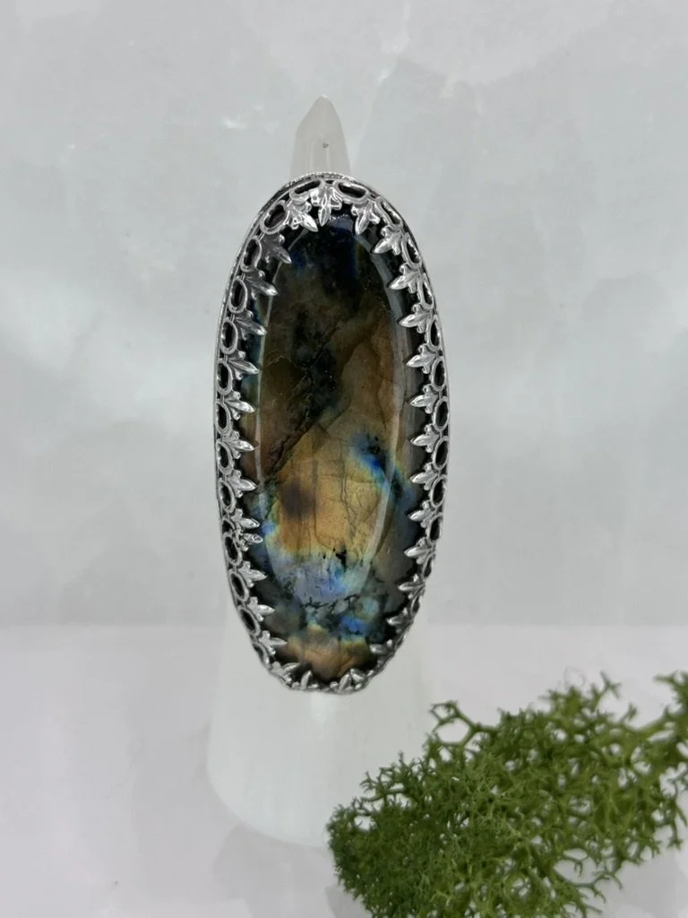 Labradorite Statement Ring