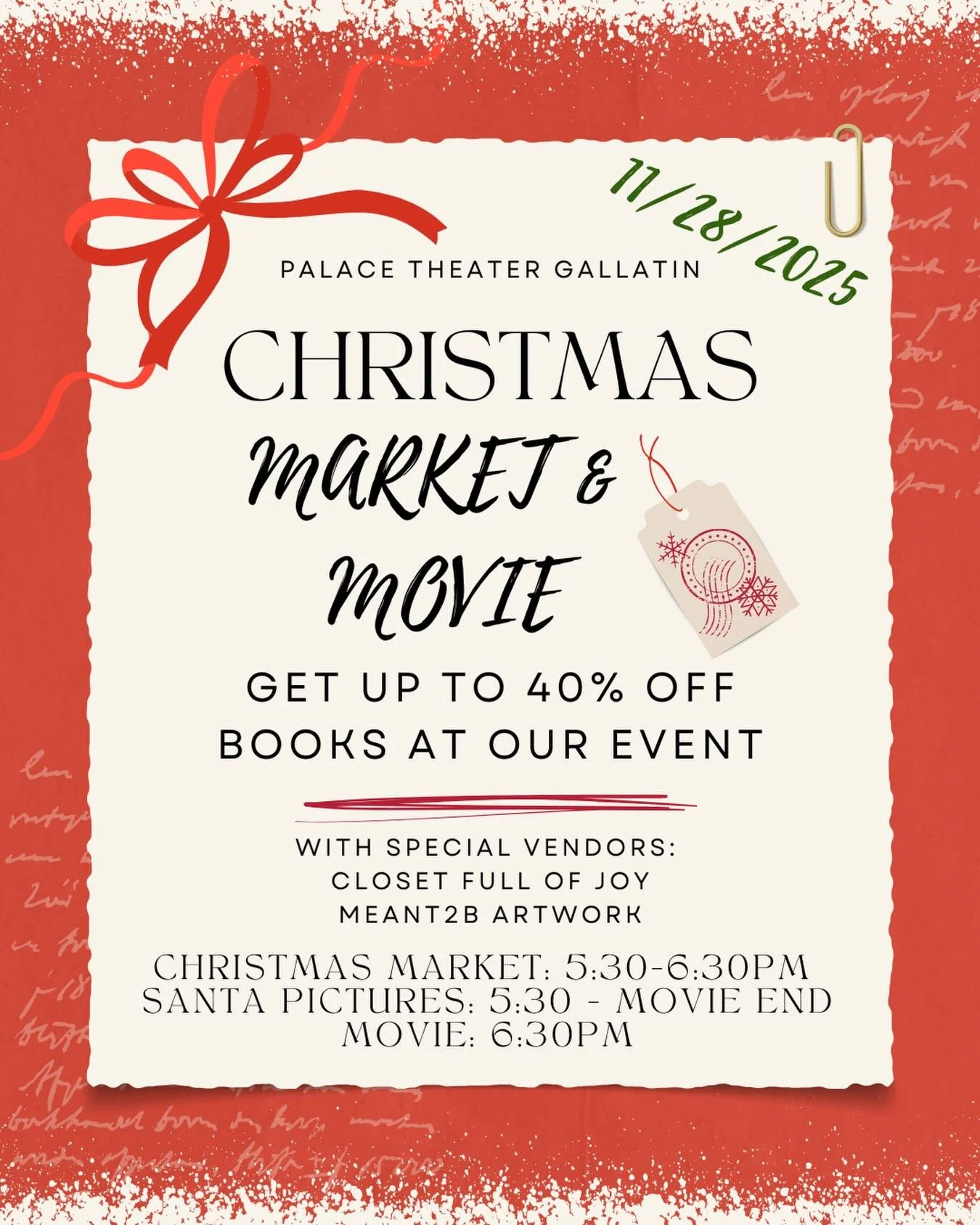 Friends - we are doing our final collab of the year with the&nbsp;@palacetheatregallatin and you won&rsquo;t want to miss it! Yesterday, you got a full belly of yummy holiday food. Today it&rsquo;s time to nap and then kickoff the Christmas season. I
