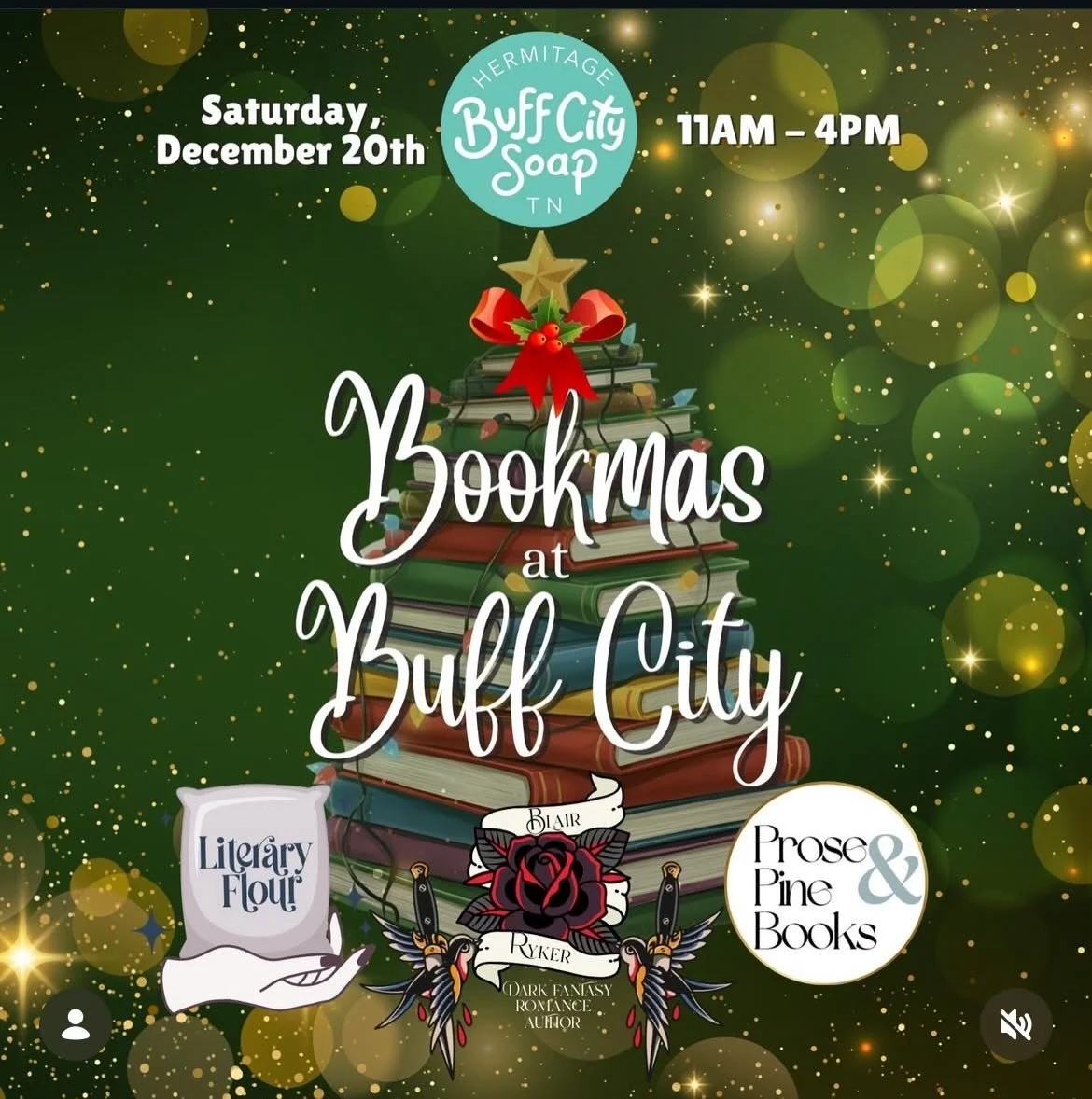 Come grab some holiday books at our final event of the year! We&rsquo;ll have our books 40% off and we&rsquo;ve also created some blind date holiday books if you&rsquo;re running late on holiday shopping! See you there!