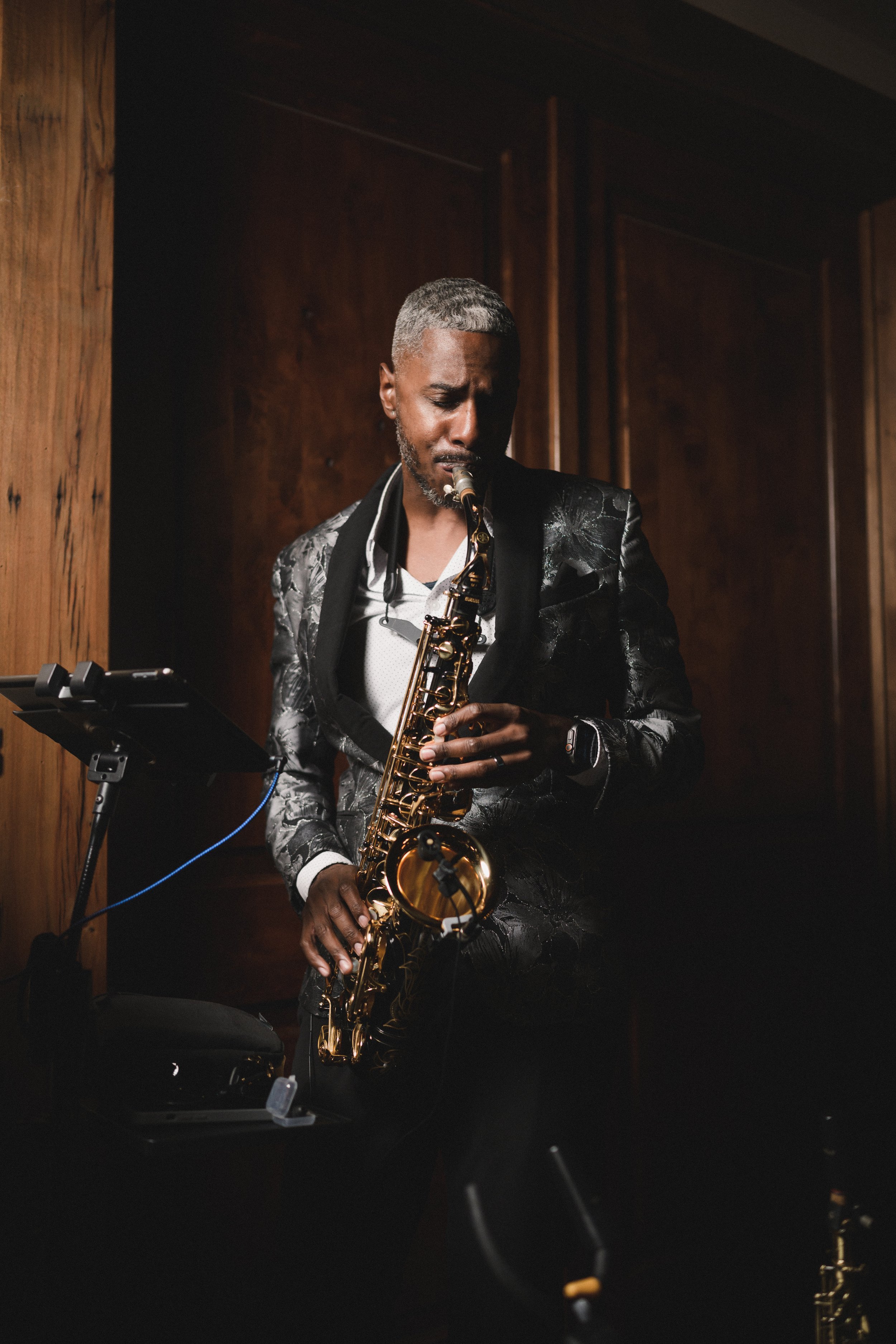Wedding DJ with Saxophone