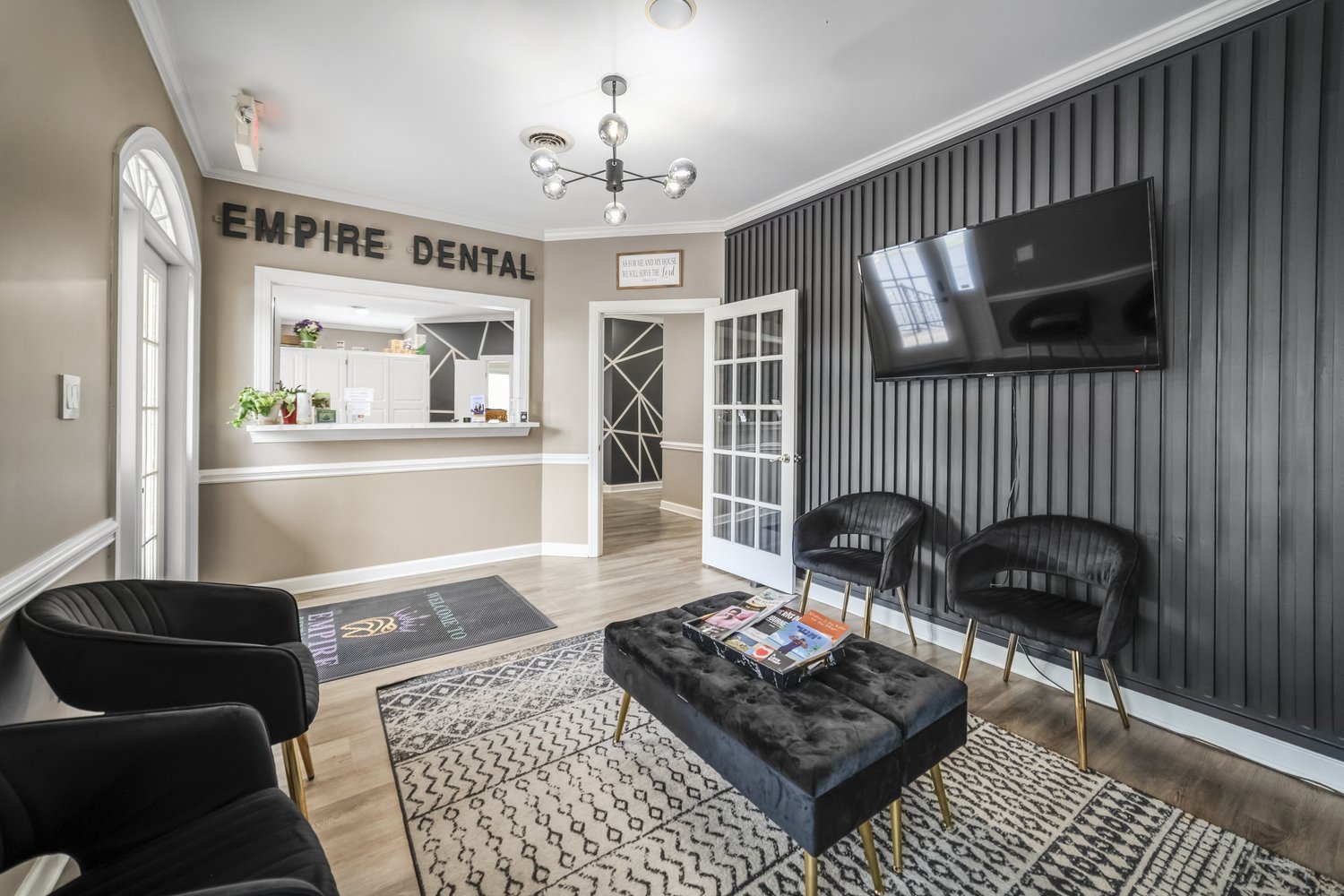 Empire Dental Group commercial reception area