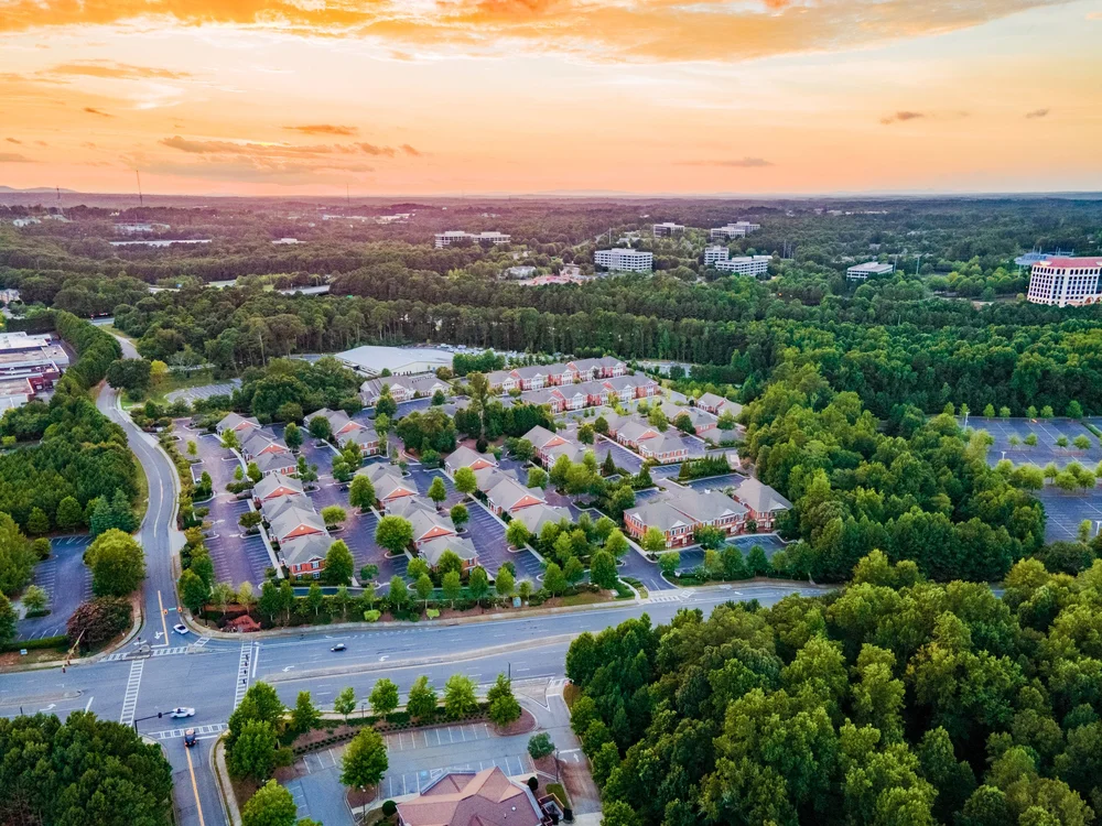 Community at blue hour