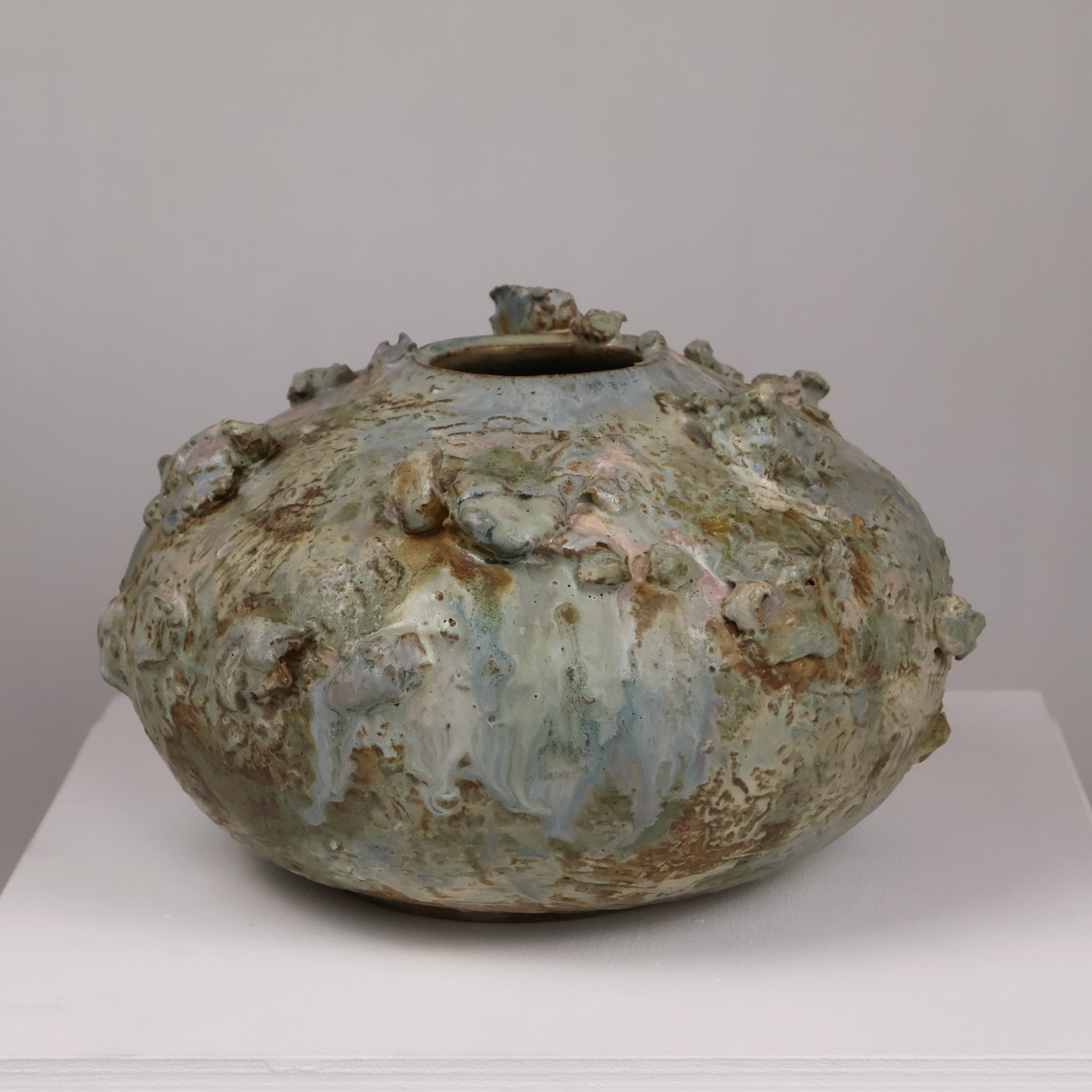 Sculptural Ceramic Low Vessel - Submerso No. 1