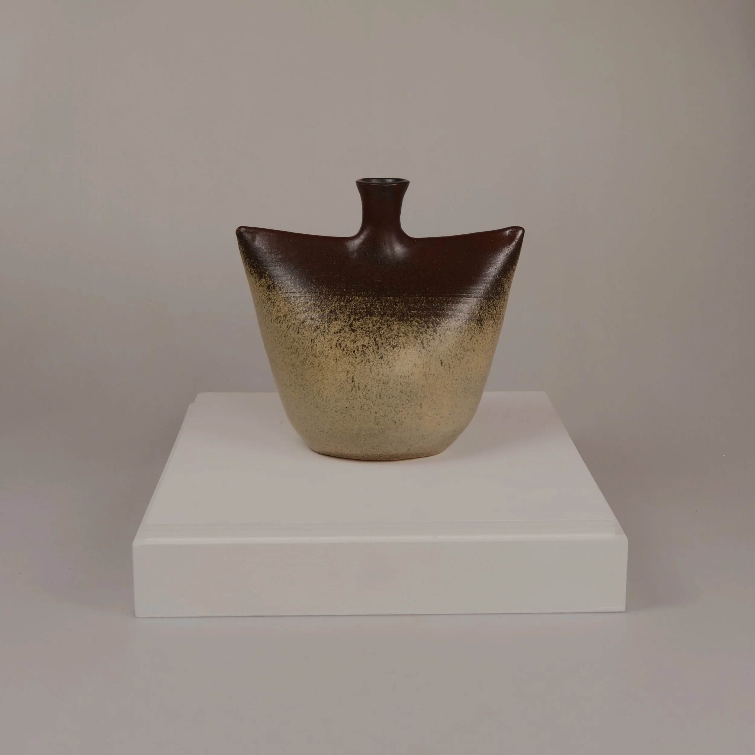 Sculptural Ceramic Bottle – Incision No. 4