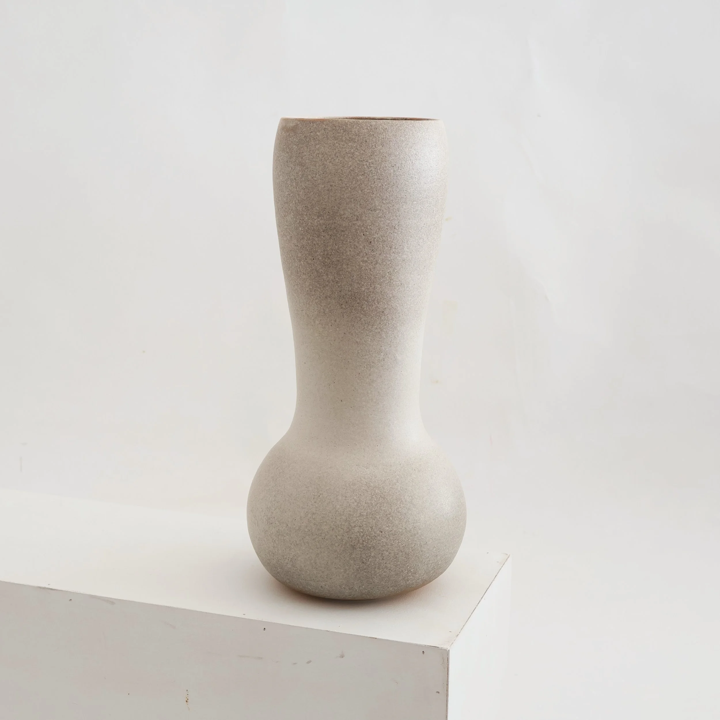 Matte White Tall Vase