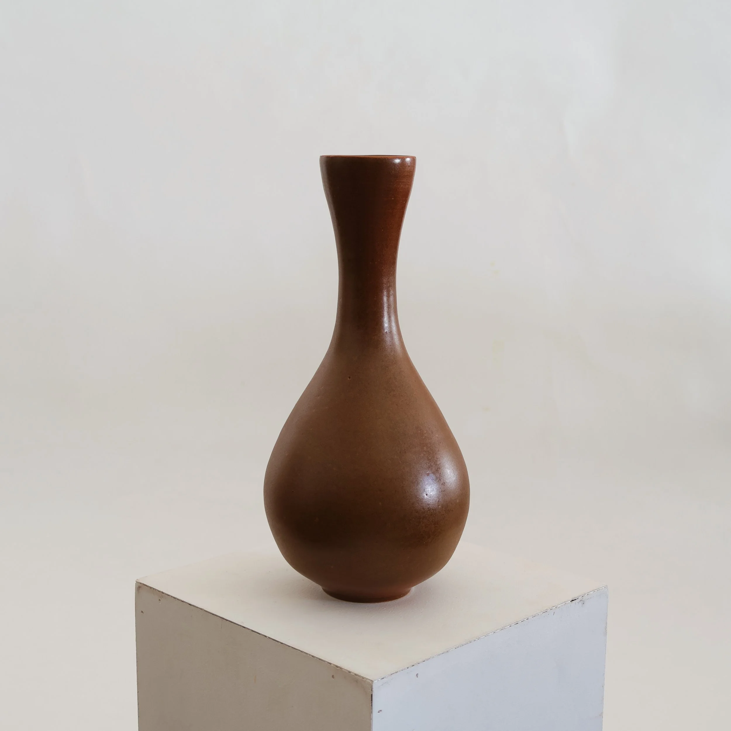 Brown Teardrop Vase