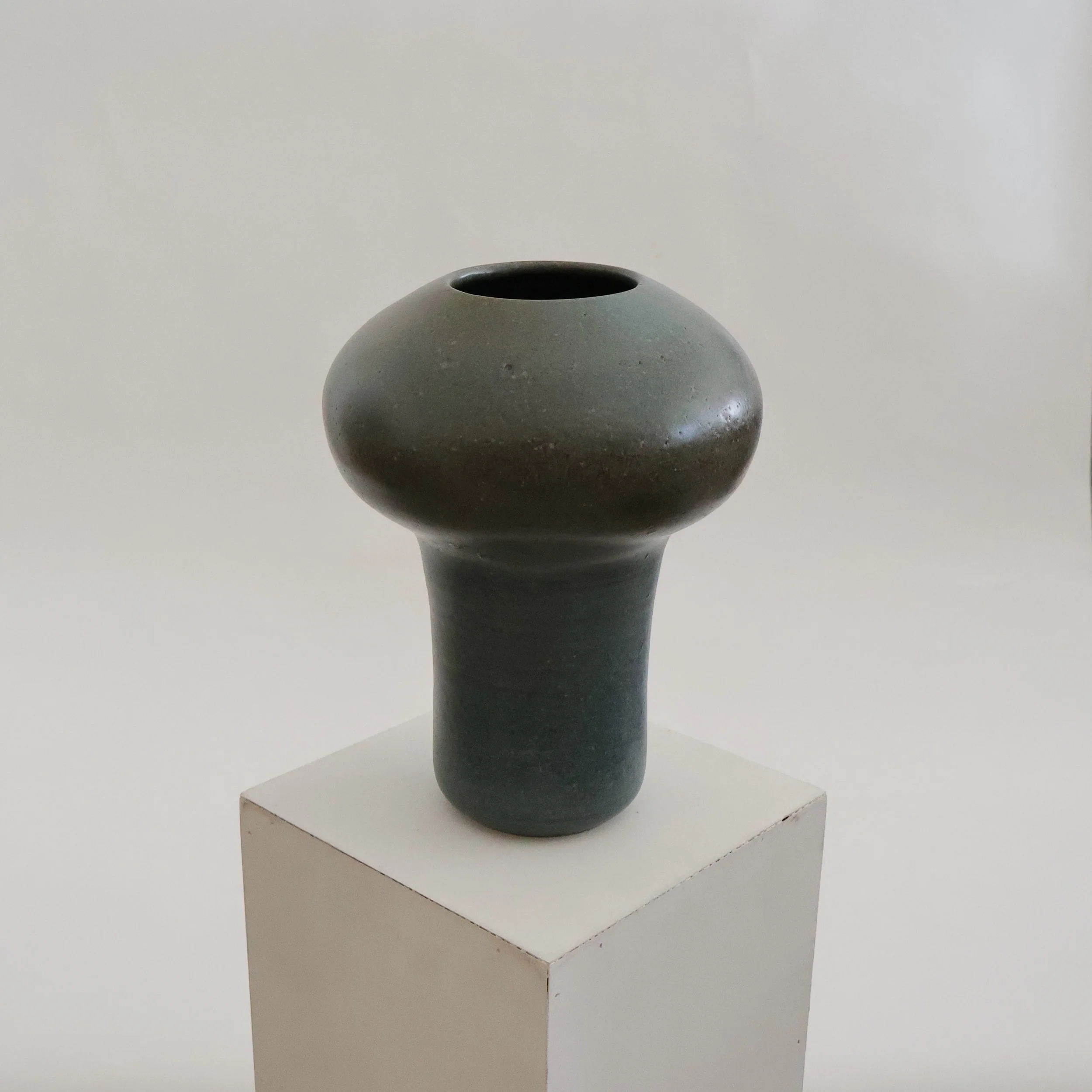 Blue Mushroom Shape Vase