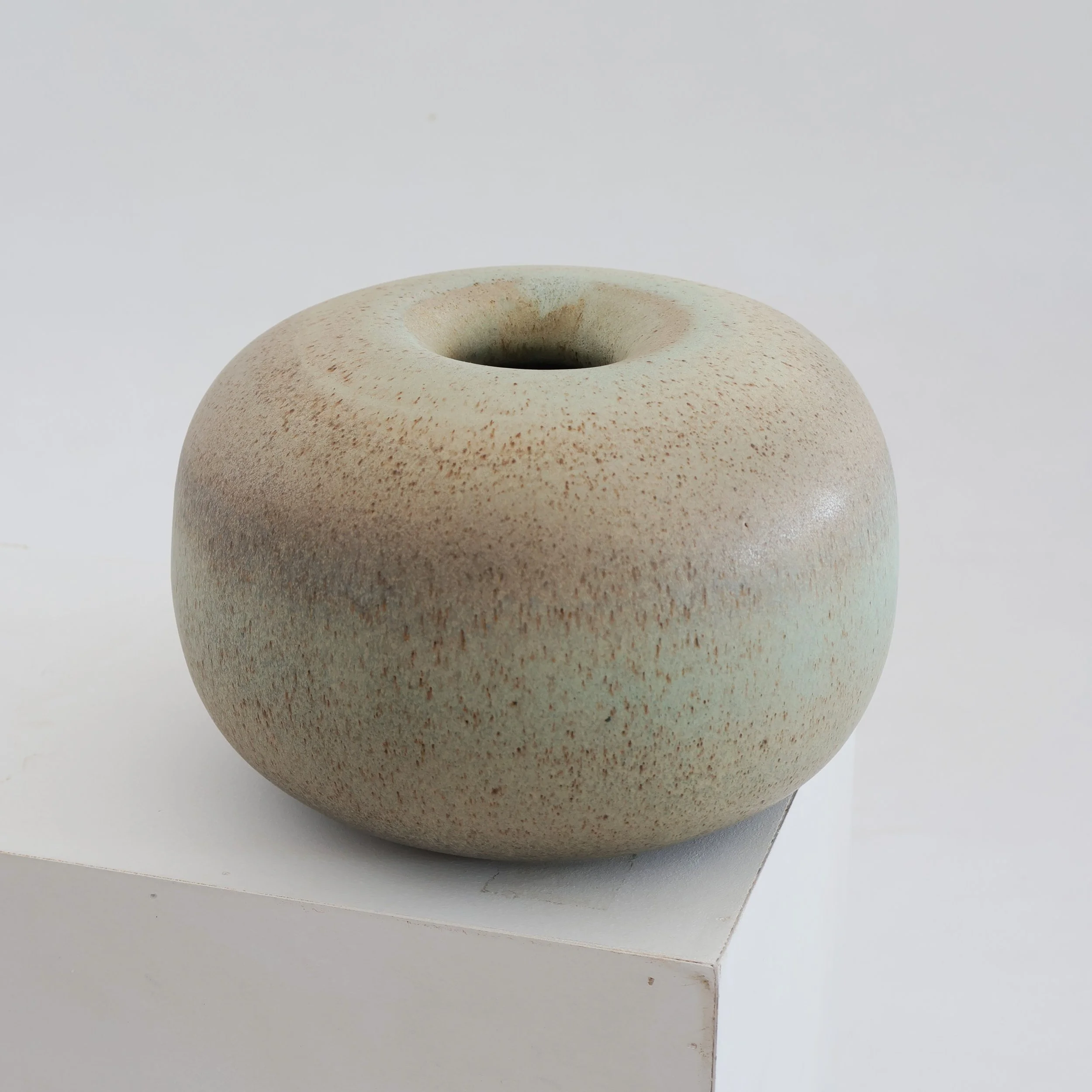 Speckled Muted Colours Donut Vase