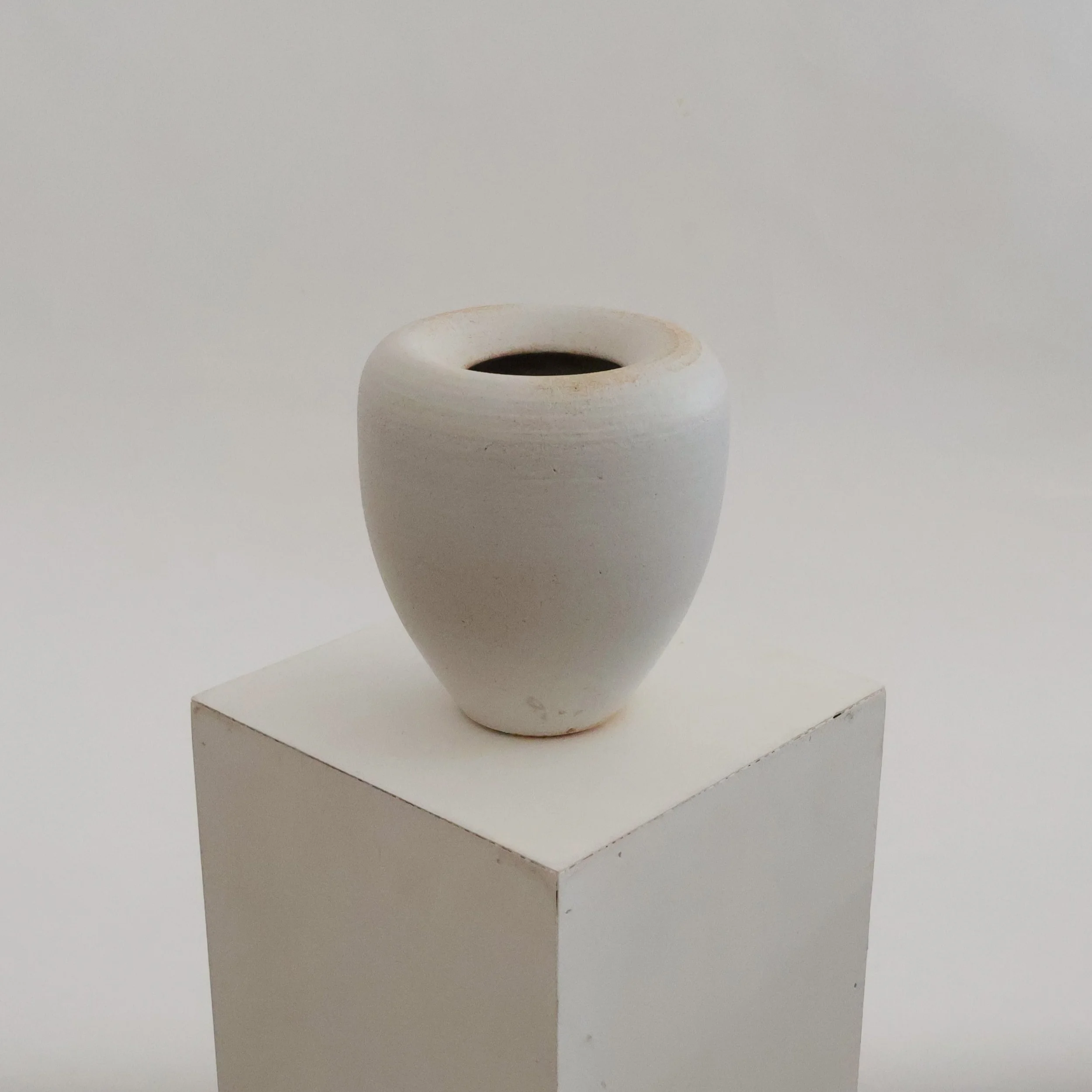 Matte White Vase