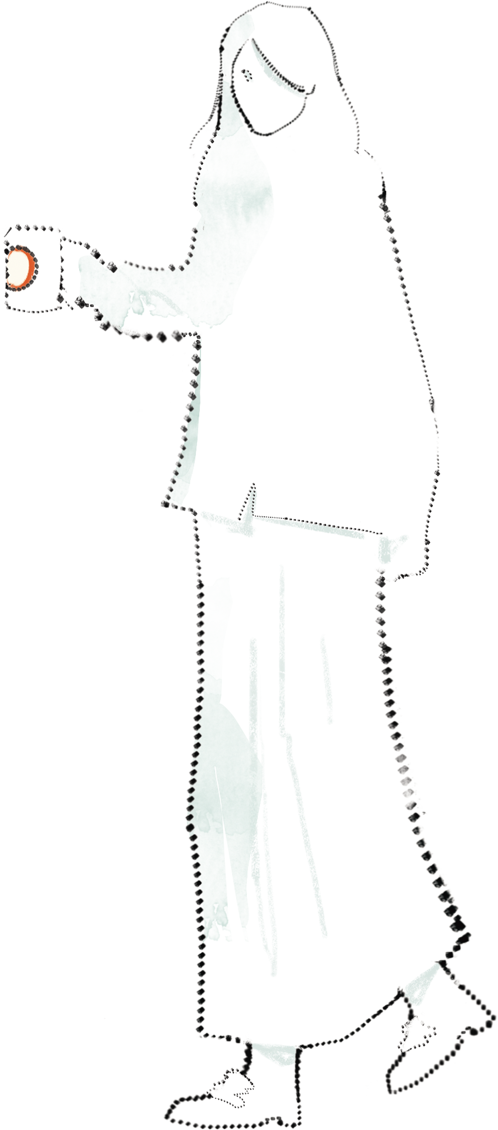 Frau mit Tasse