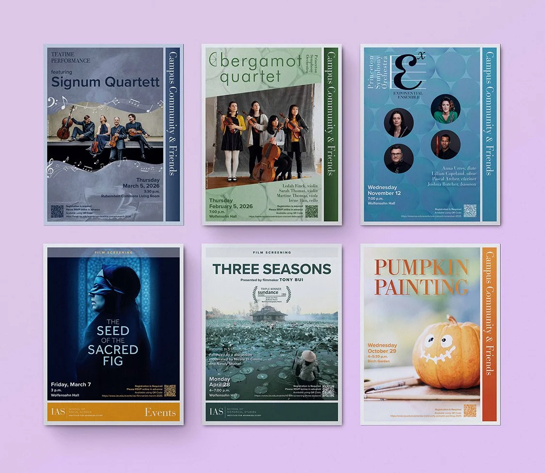 Selected posters for campus events