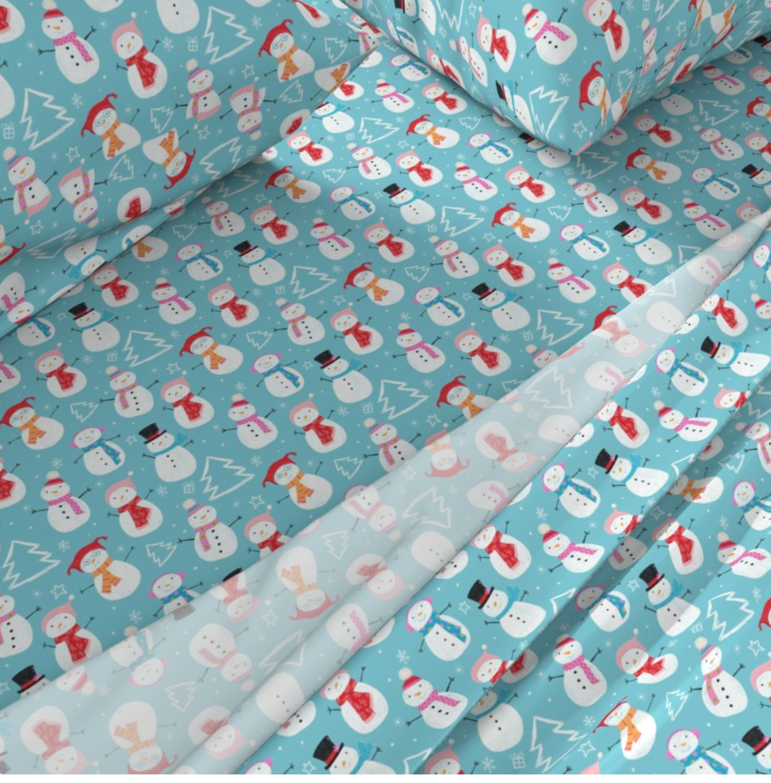Christmas Snowmen Fabric