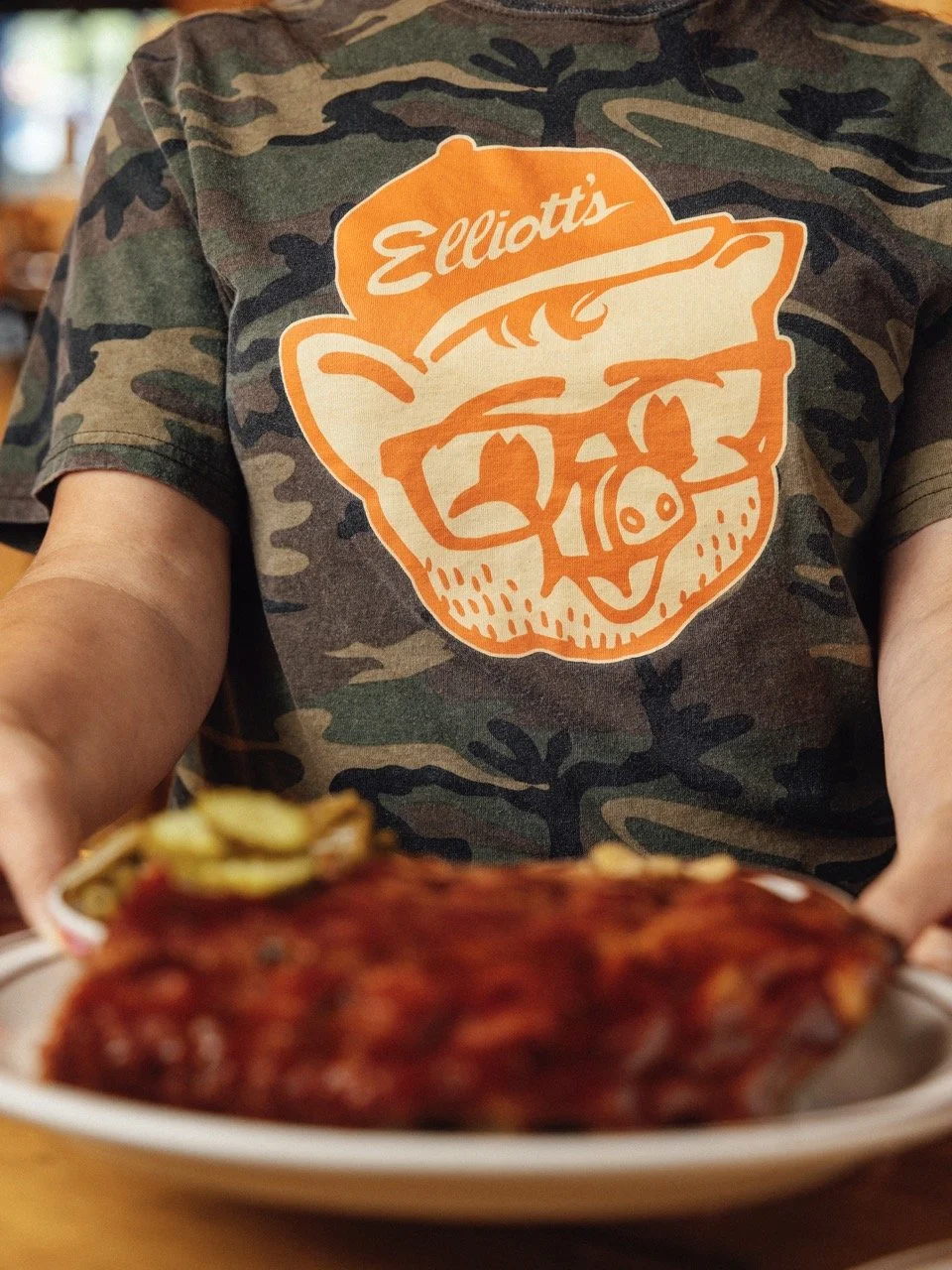 Elliott's signature sauce makes his ribs shine in more ways than one.
