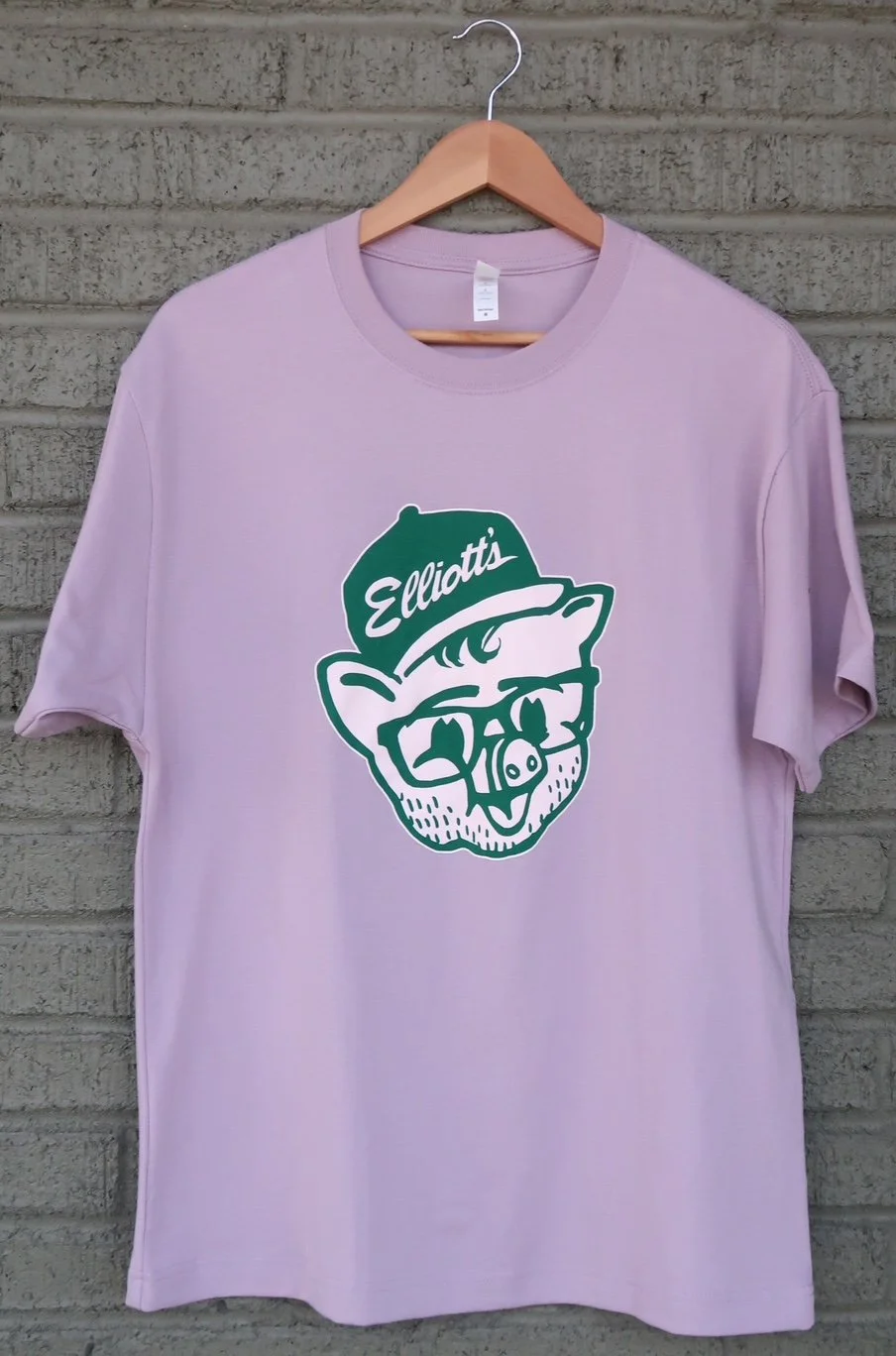 Smoky Lavender Pig Face Tee