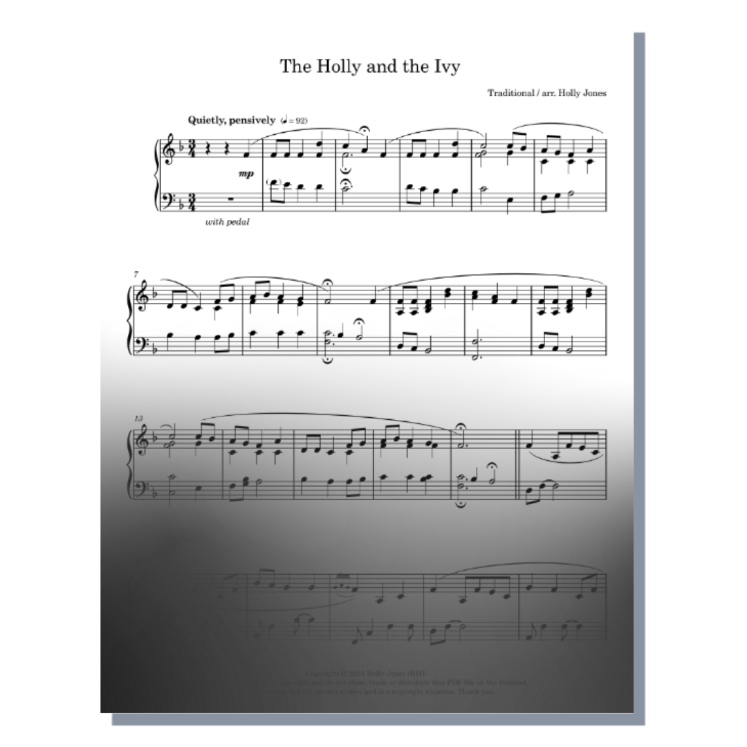 The Holly and the Ivy Sheet Music