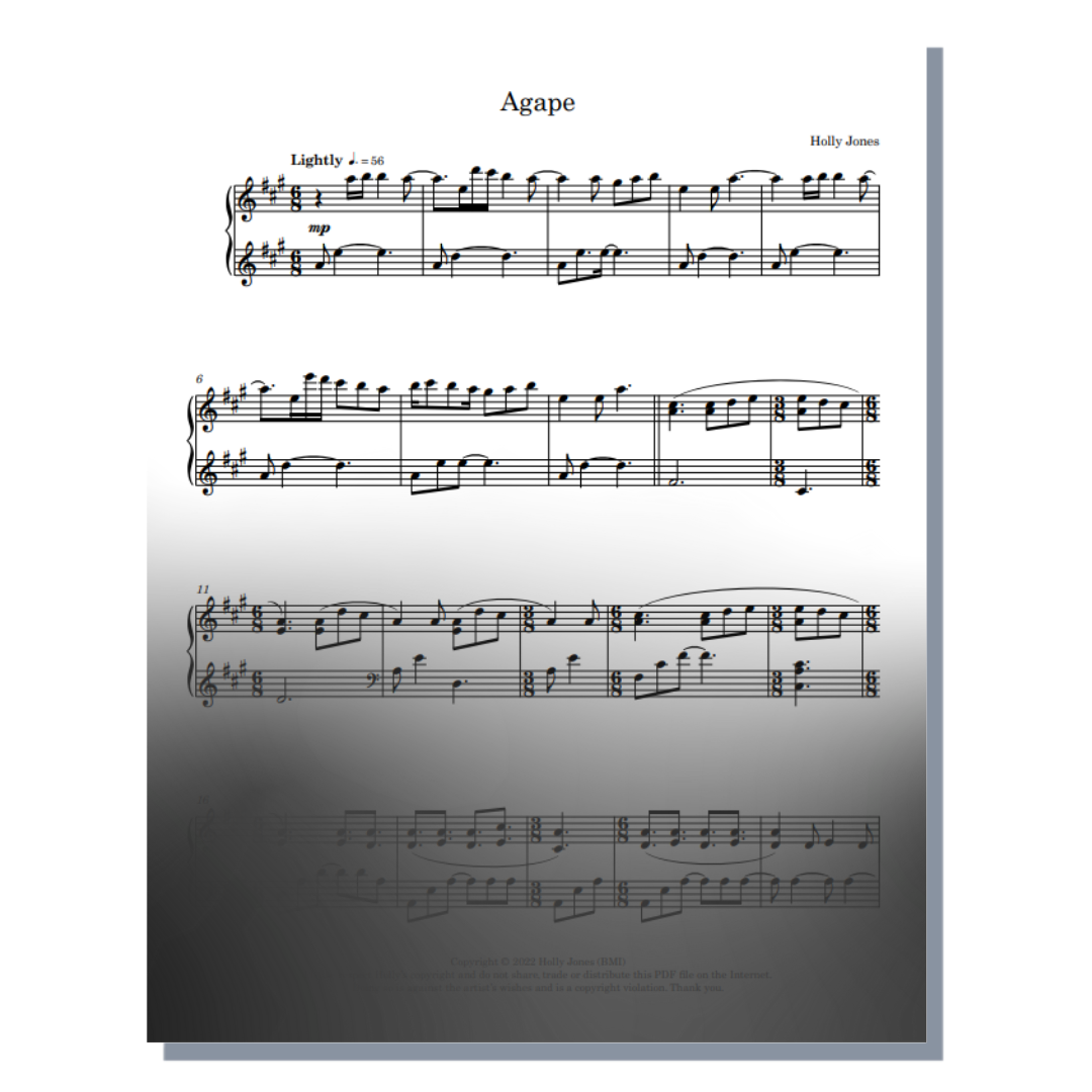 Agape Sheet Music
