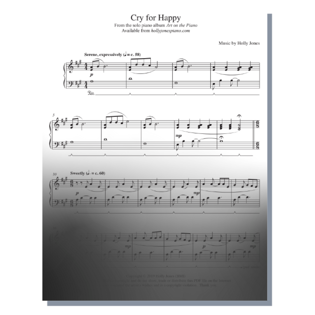 Cry for Happy Sheet Music